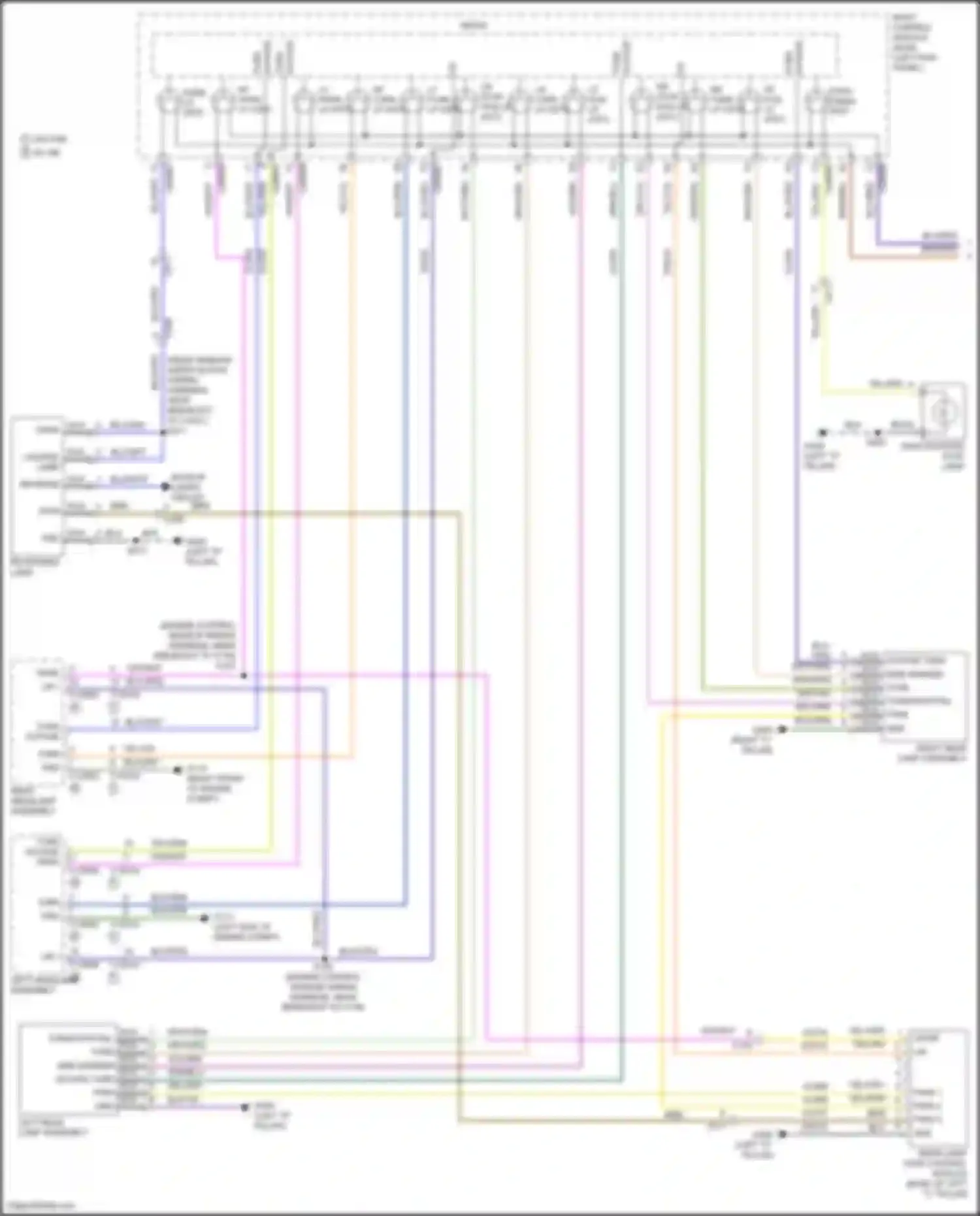 Wiring diagram reversing lamp for Lincoln MKX II (2015-2018) (2 of 3)