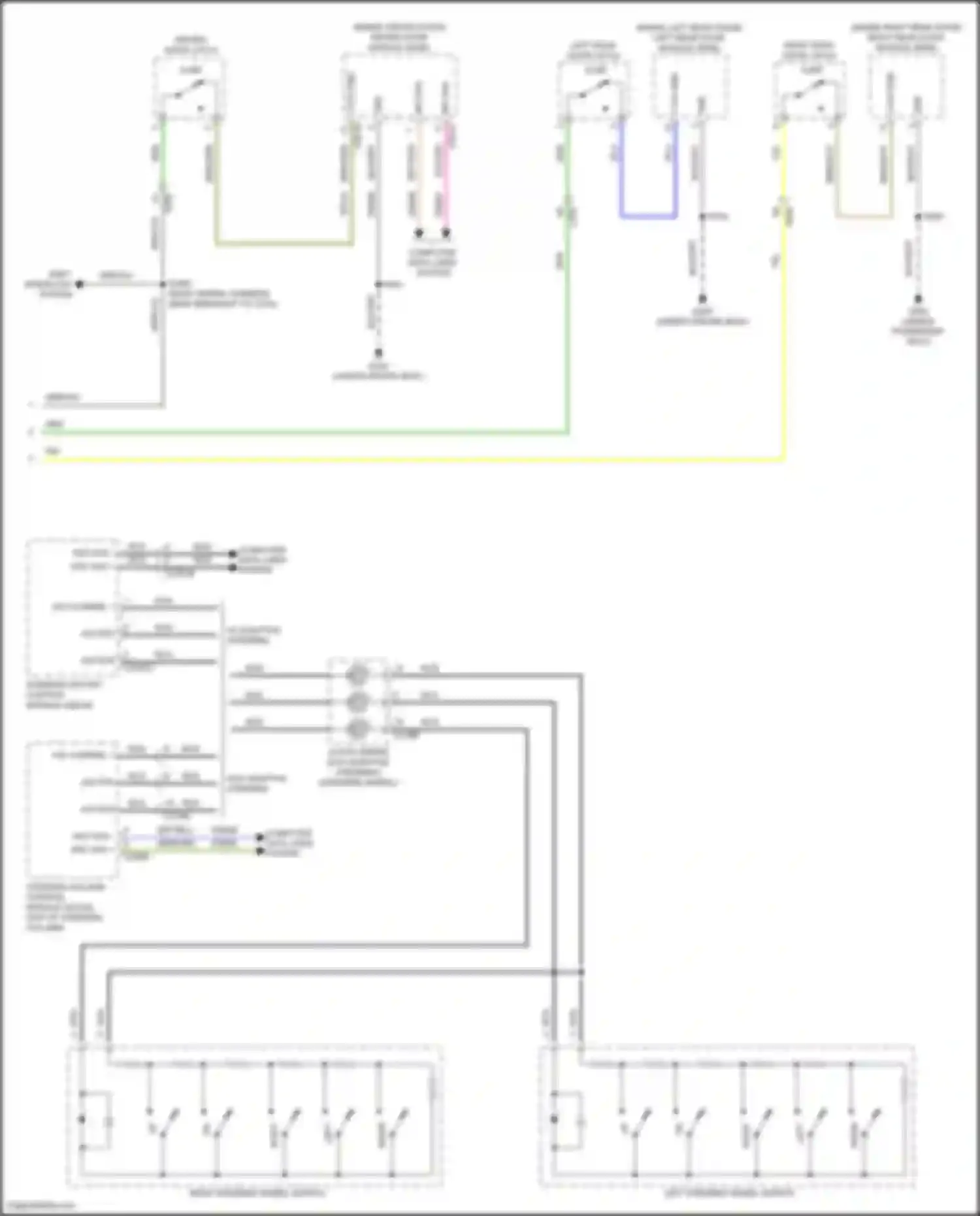 Wiring diagram right rear door latch for Lincoln MKX II (2015-2018) (4 of 5)
