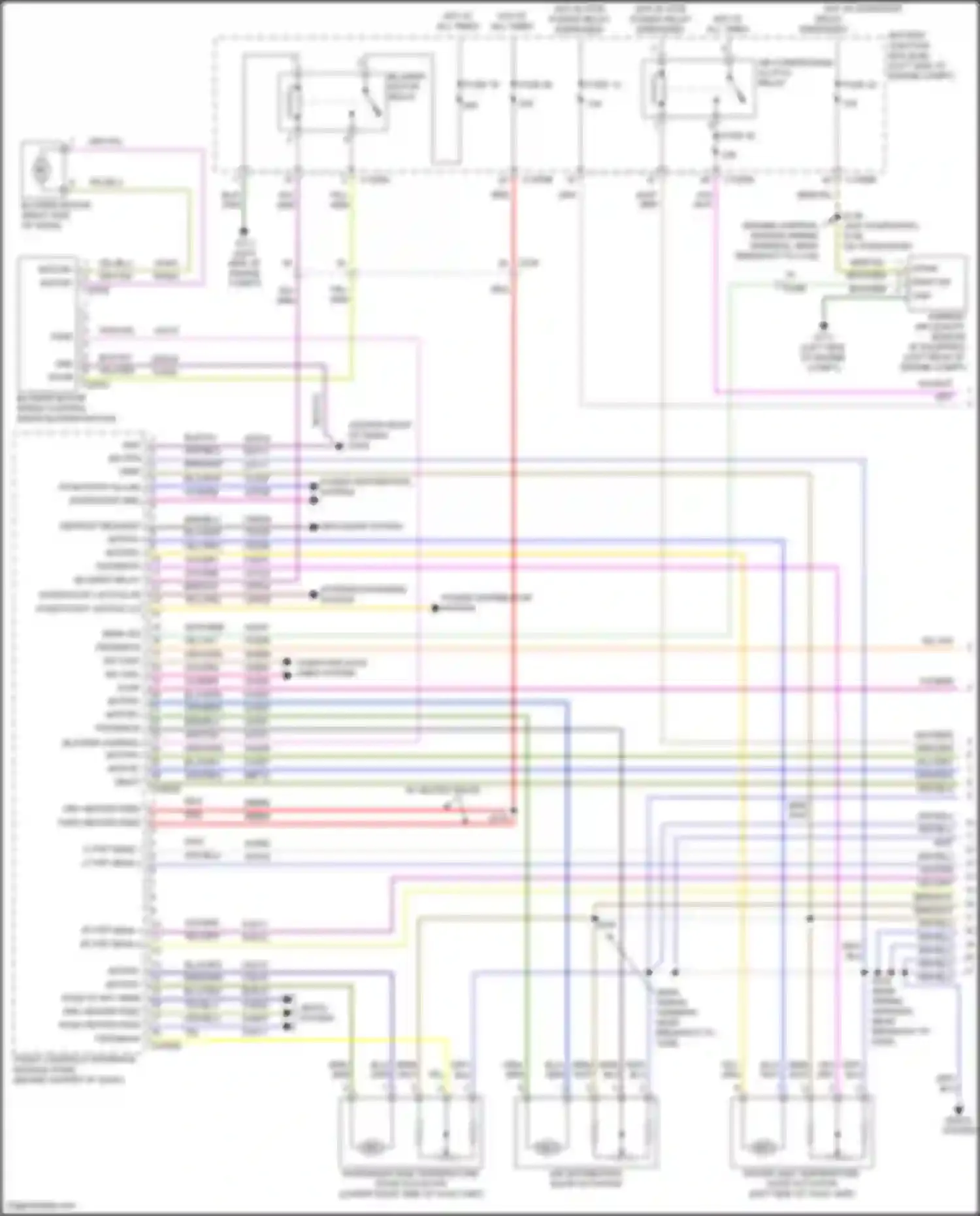 Wiring diagram rt frt sens 1 for Lincoln MKX II (2015-2018) (1 of 1)