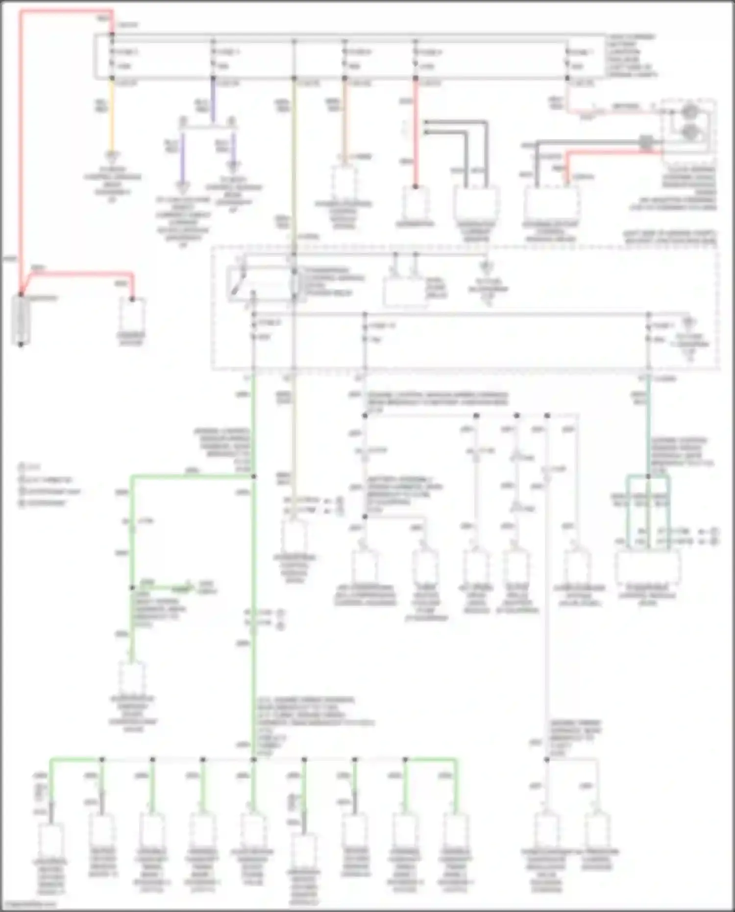 Wiring diagram starter motor for Lincoln MKX II (2015-2018) (2 of 3)