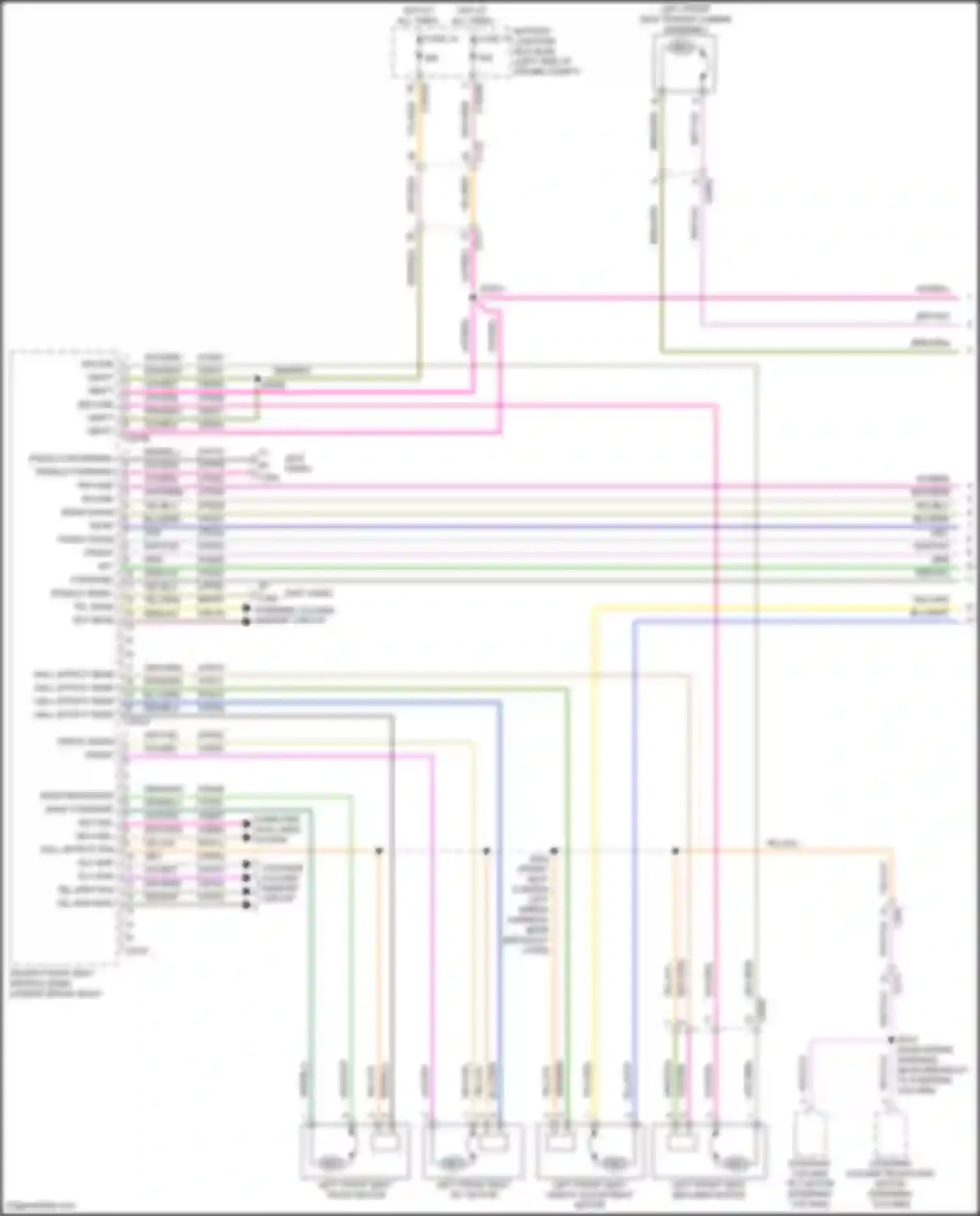 Wiring diagram tilt mtr up for Lincoln MKX II (2015-2018) (1 of 3)