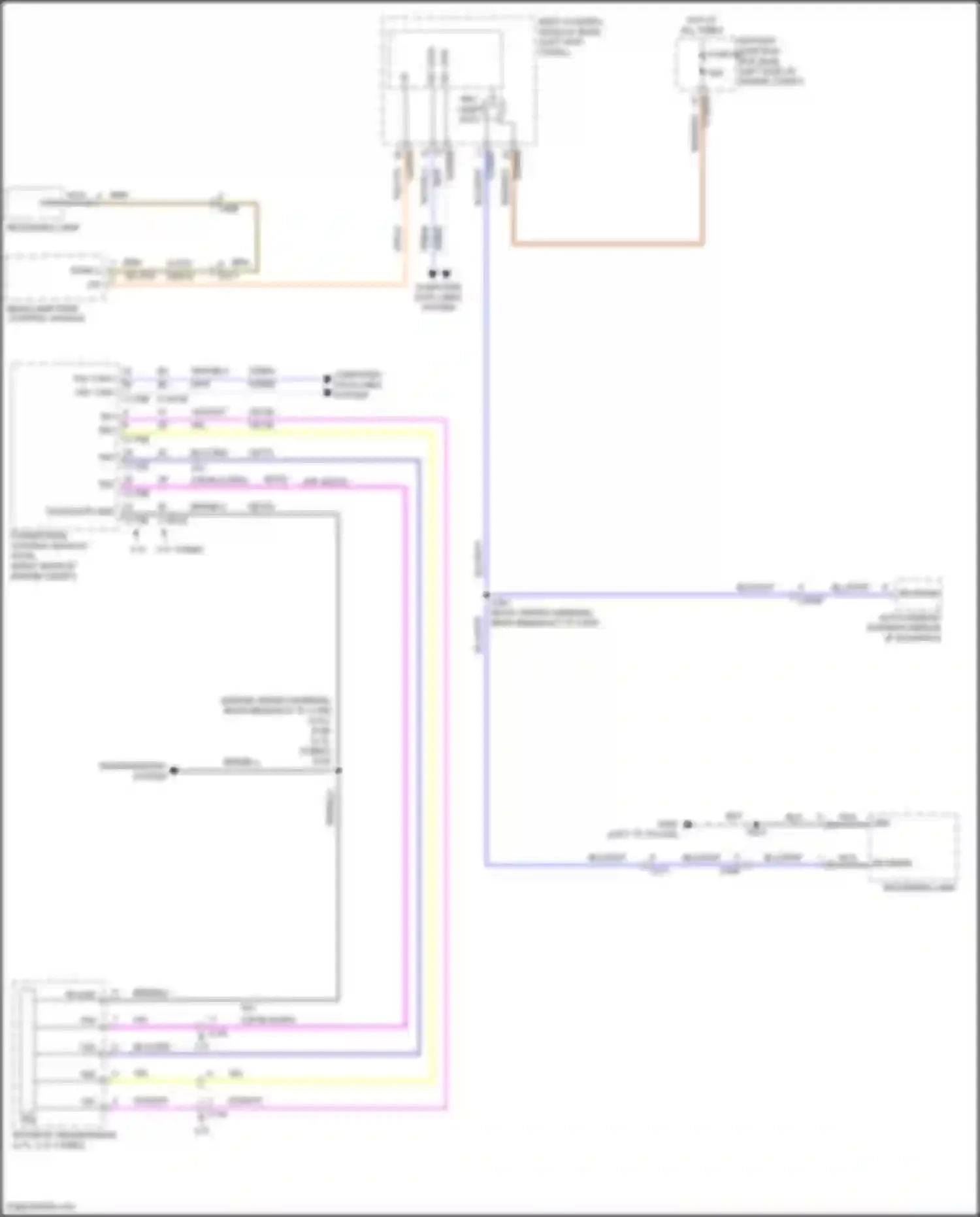 Wiring diagram tss/oss/tr gnd for Lincoln MKX II (2015-2018) (2 of 5)