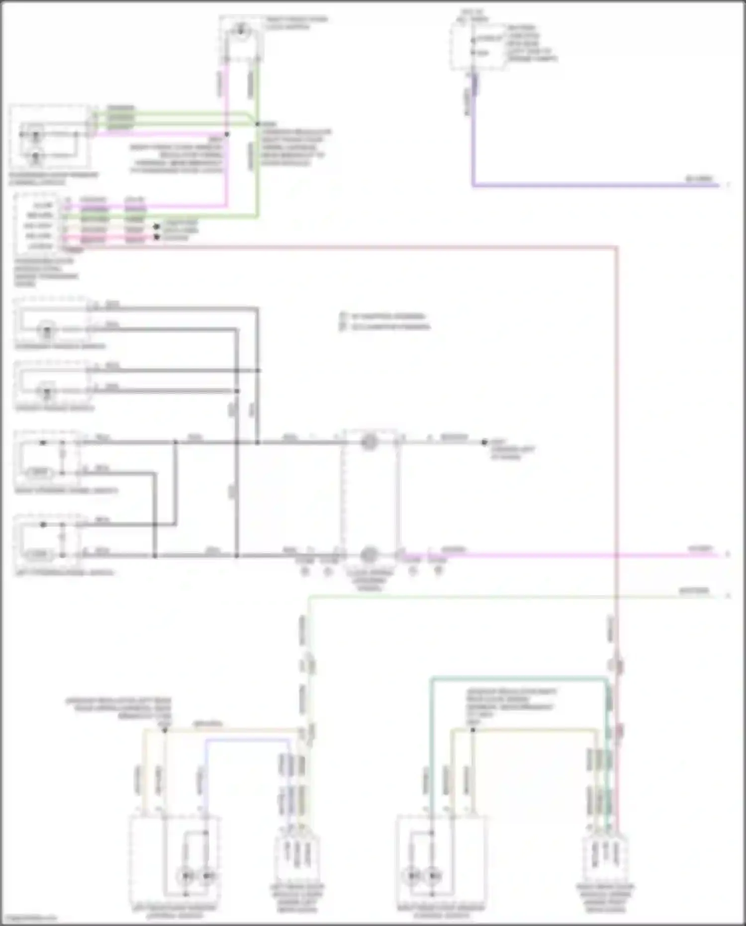 Wiring diagram upshift paddle switch for Lincoln MKX II (2015-2018) (3 of 5)