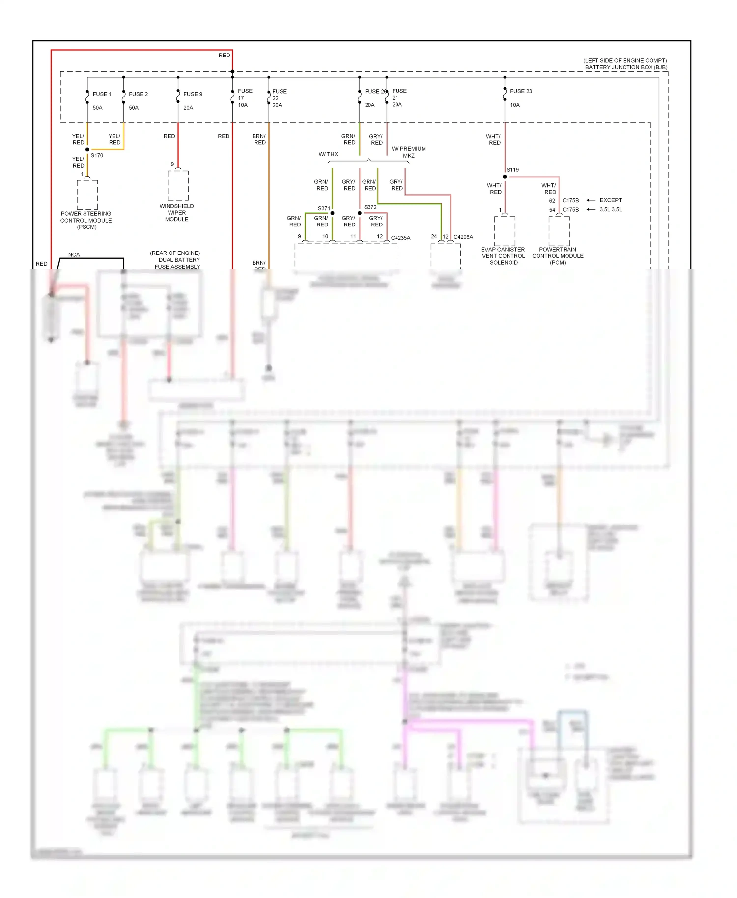 Lincoln MKZ I facelift (2009-2012) 3.5l wiring diagram  (10 of 11)