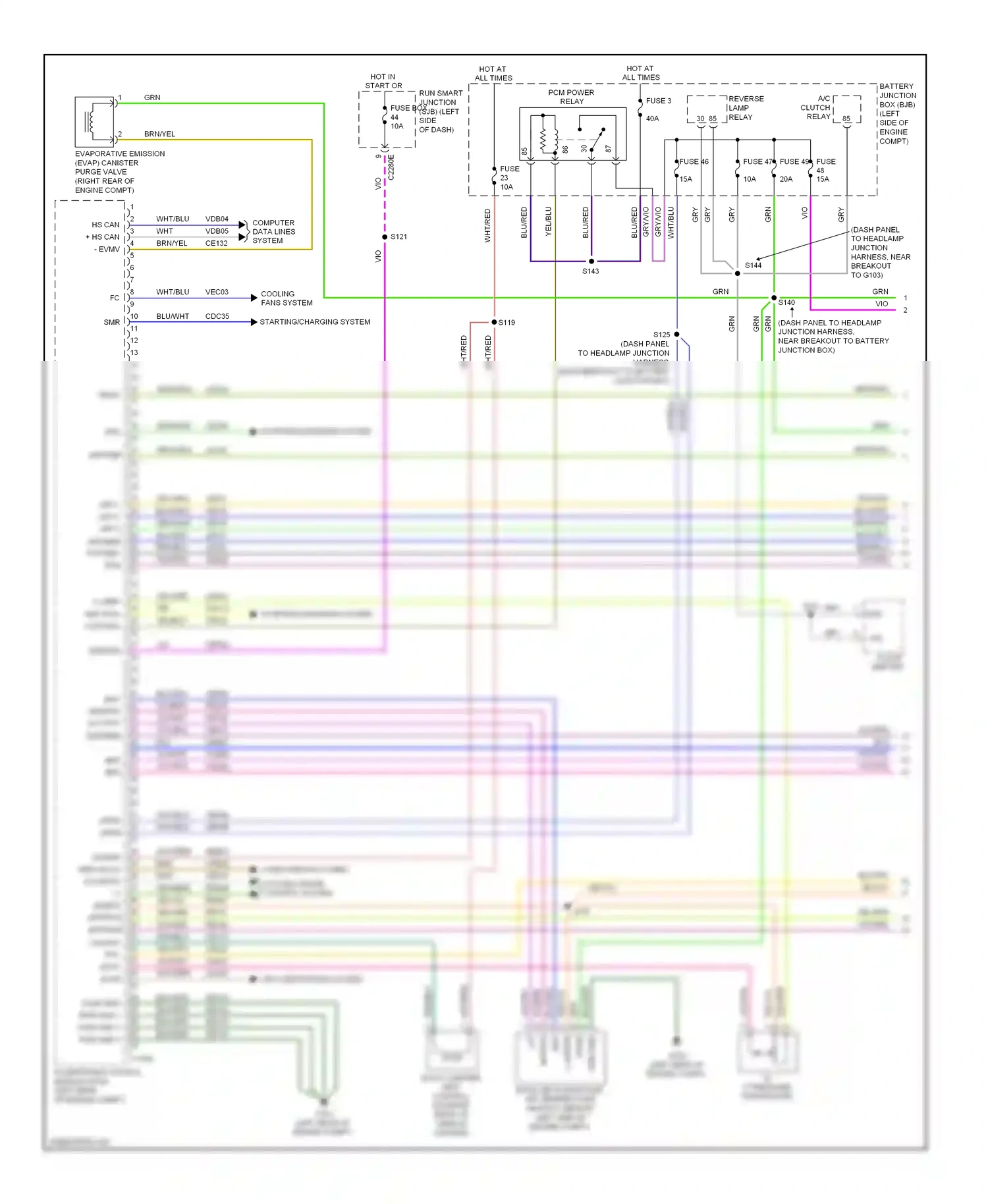 Lincoln MKZ I facelift (2009-2012) blu wiring diagram  (8 of 40)