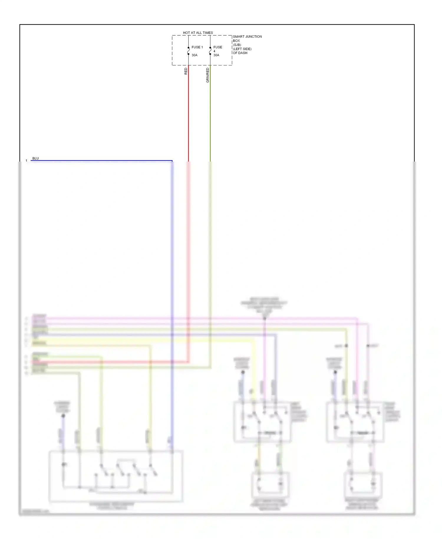 Lincoln MKZ I facelift (2009-2012) blu wiring diagram  (36 of 40)
