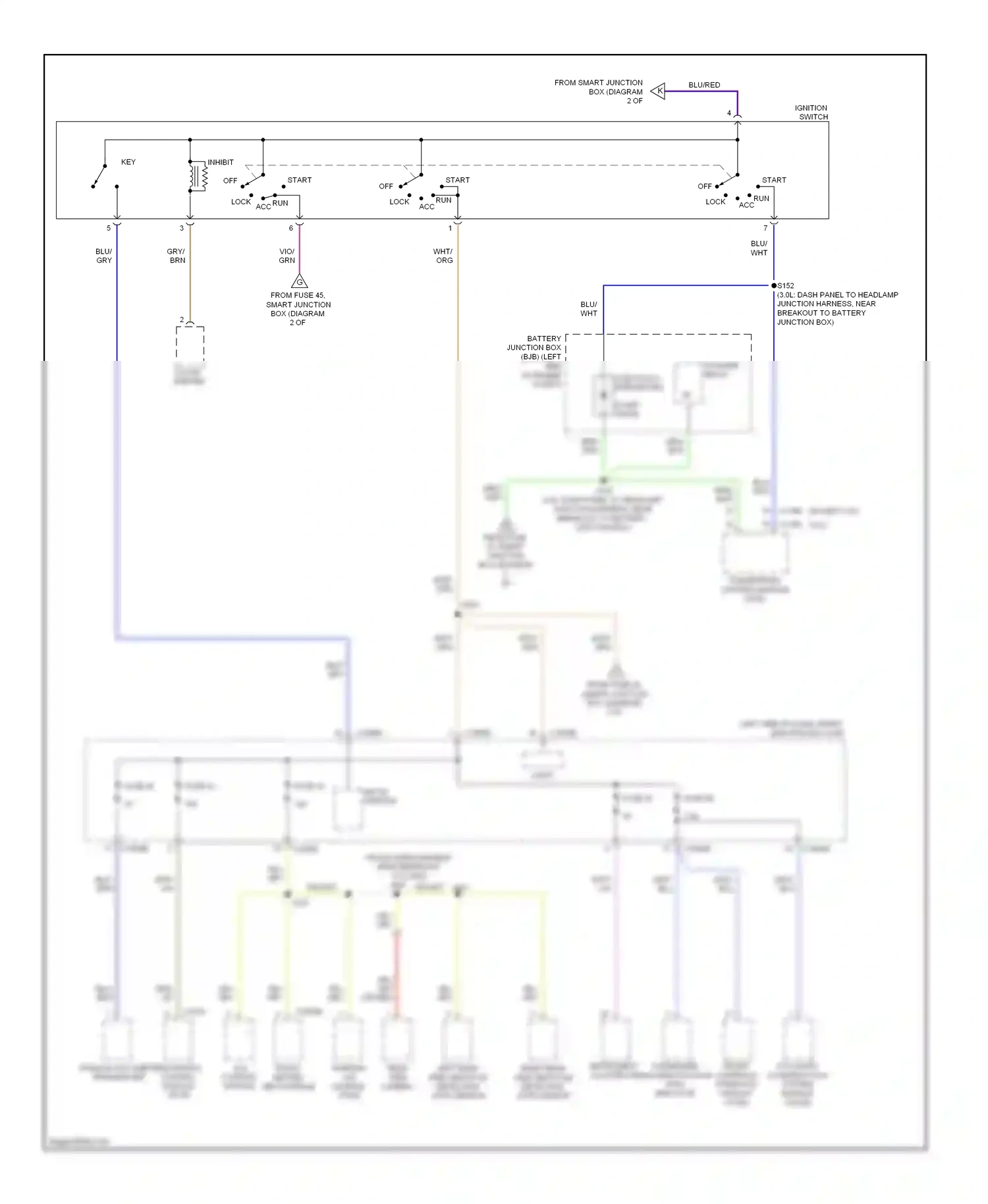 Lincoln MKZ I facelift (2009-2012) blu/red wiring diagram  (7 of 11)