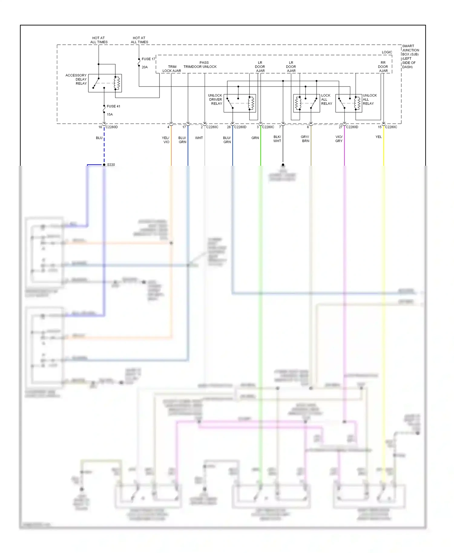Lincoln MKZ I facelift (2009-2012) brn wiring diagram  (5 of 35)