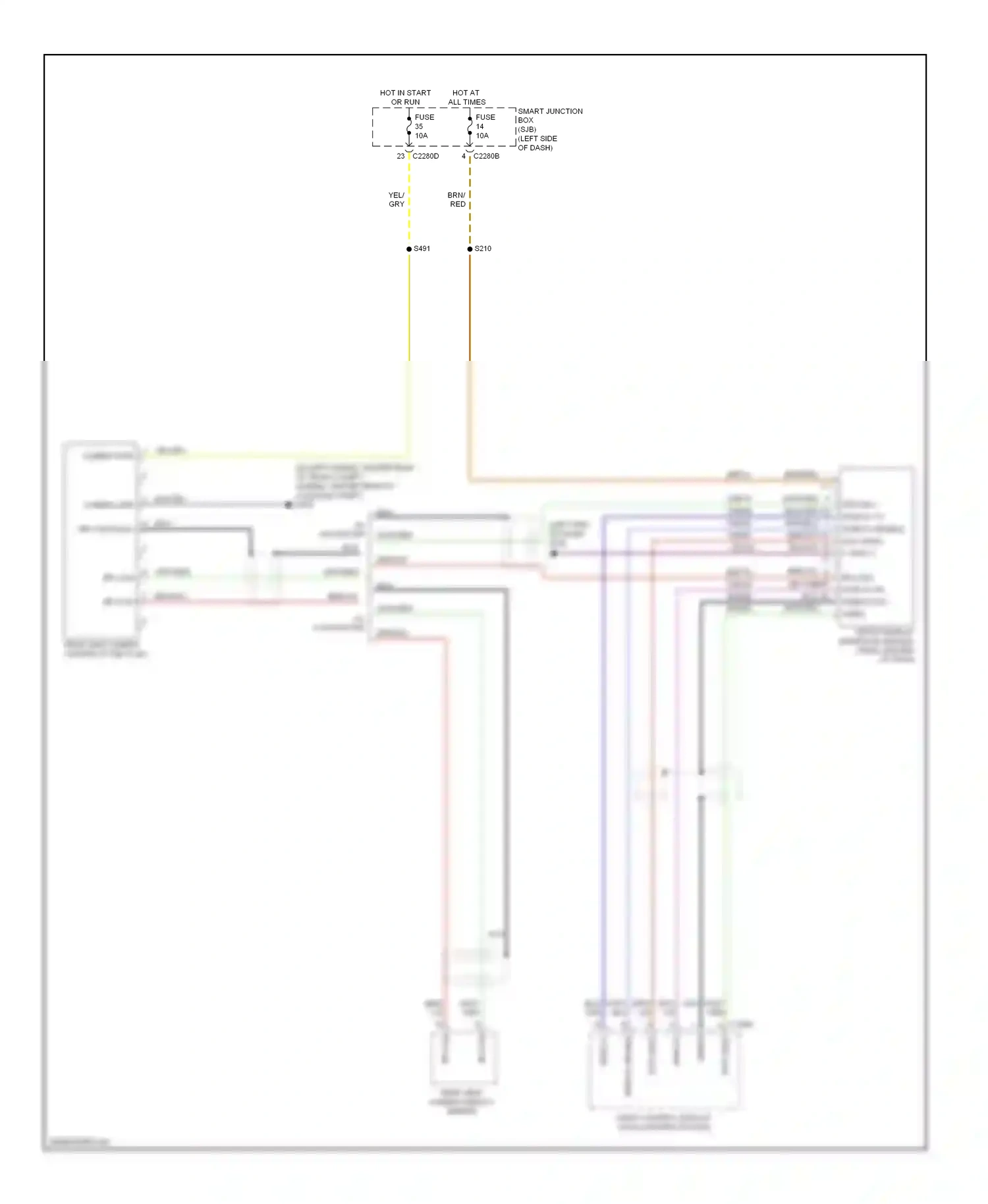 Lincoln MKZ I facelift (2009-2012) camera gnd wiring diagram  (1 of 1)