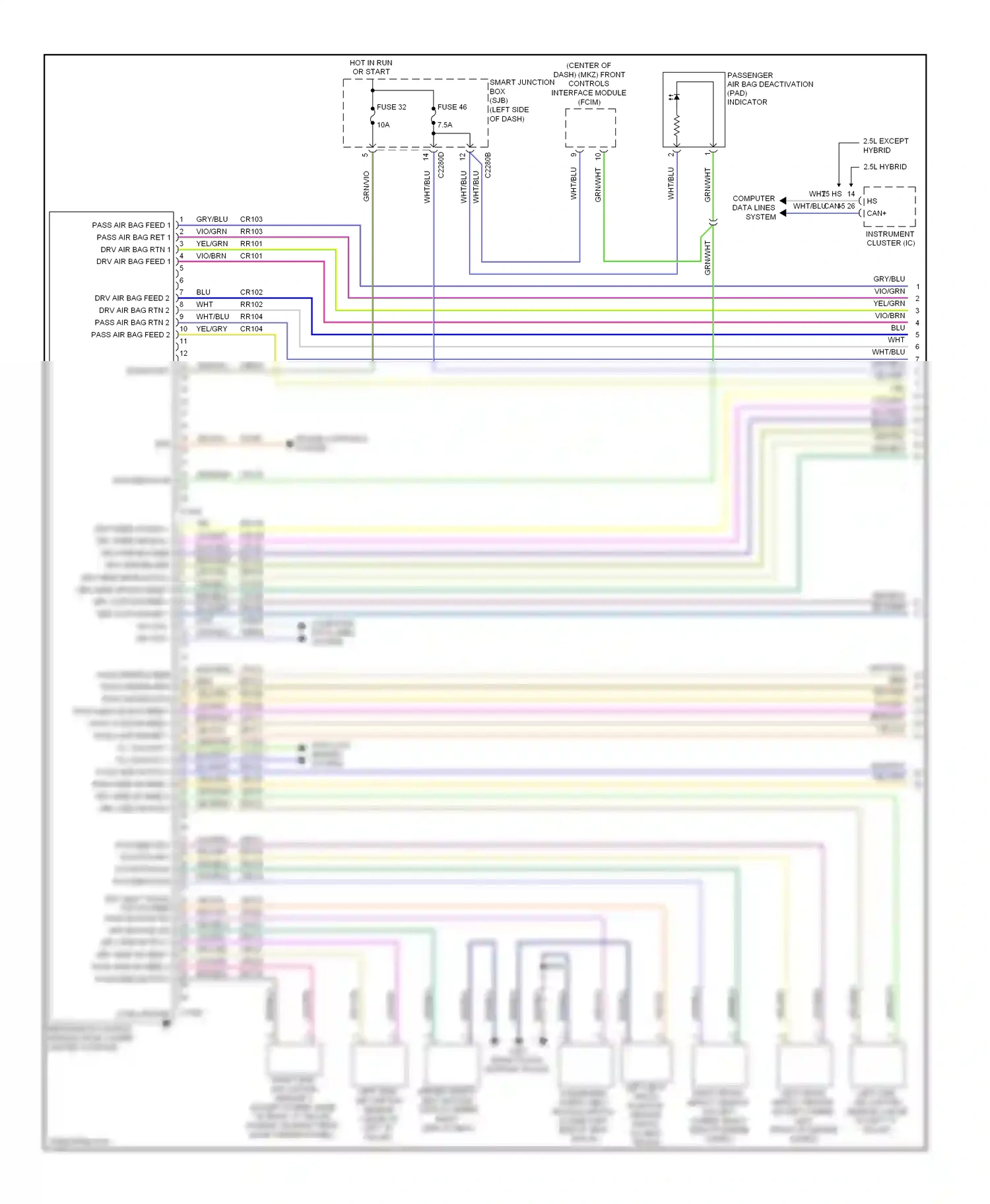 Lincoln MKZ I facelift (2009-2012) case ground wiring diagram  (1 of 1)