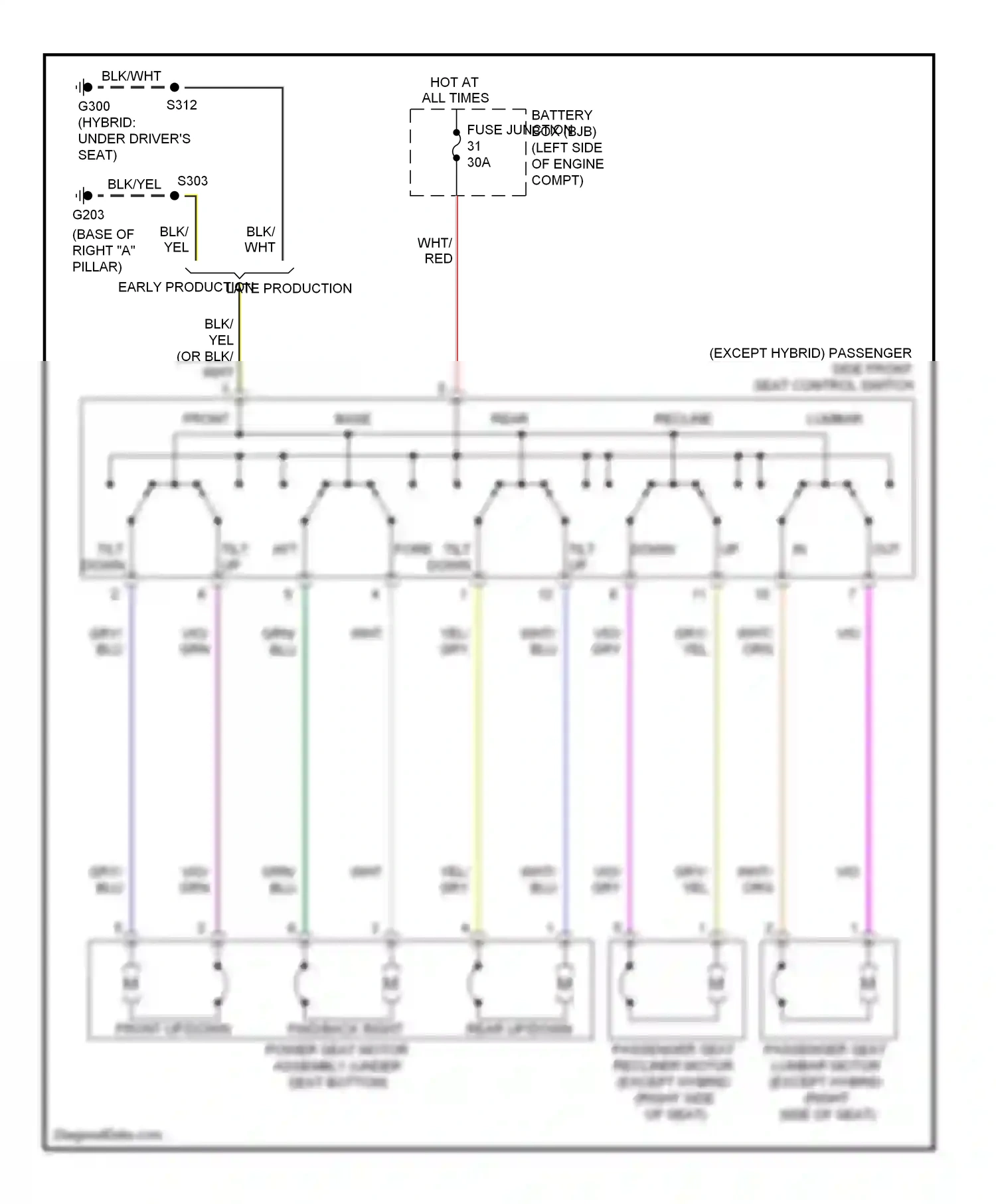 Lincoln MKZ I facelift (2009-2012) down up wiring diagram  (2 of 2)