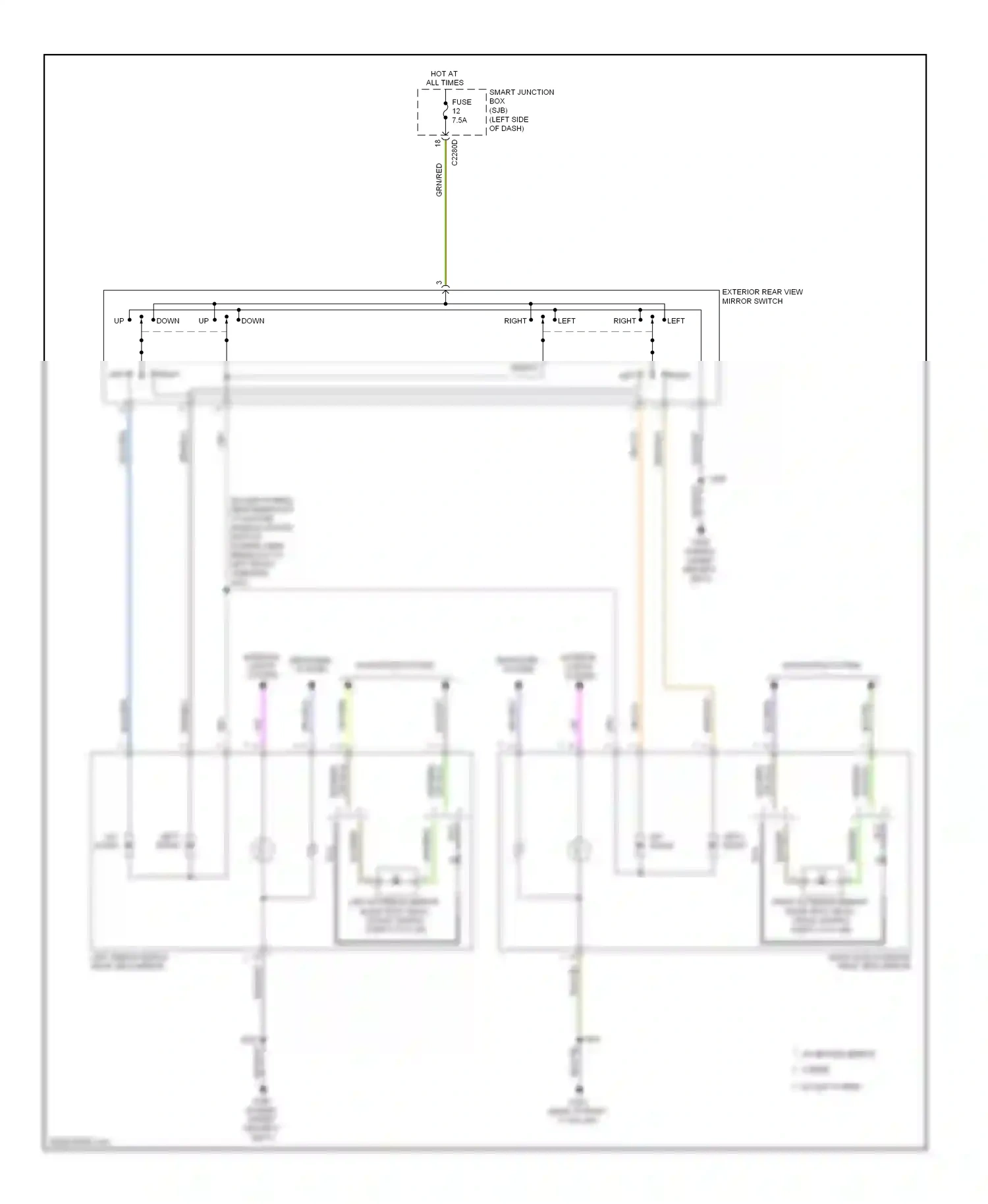 Lincoln MKZ I facelift (2009-2012) gry/blu wiring diagram  (13 of 15)