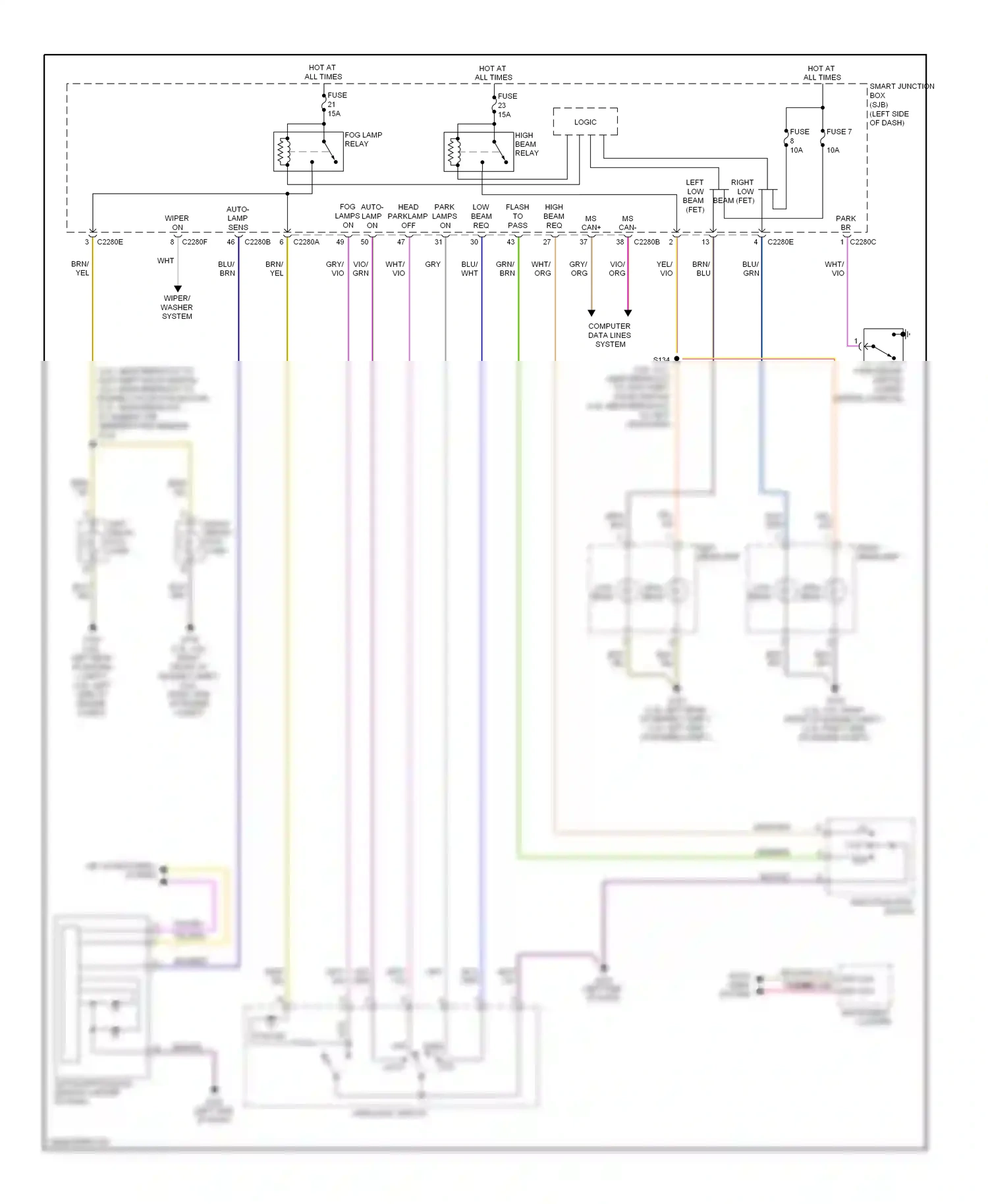 Lincoln MKZ I facelift (2009-2012) low auto wiring diagram  (1 of 1)