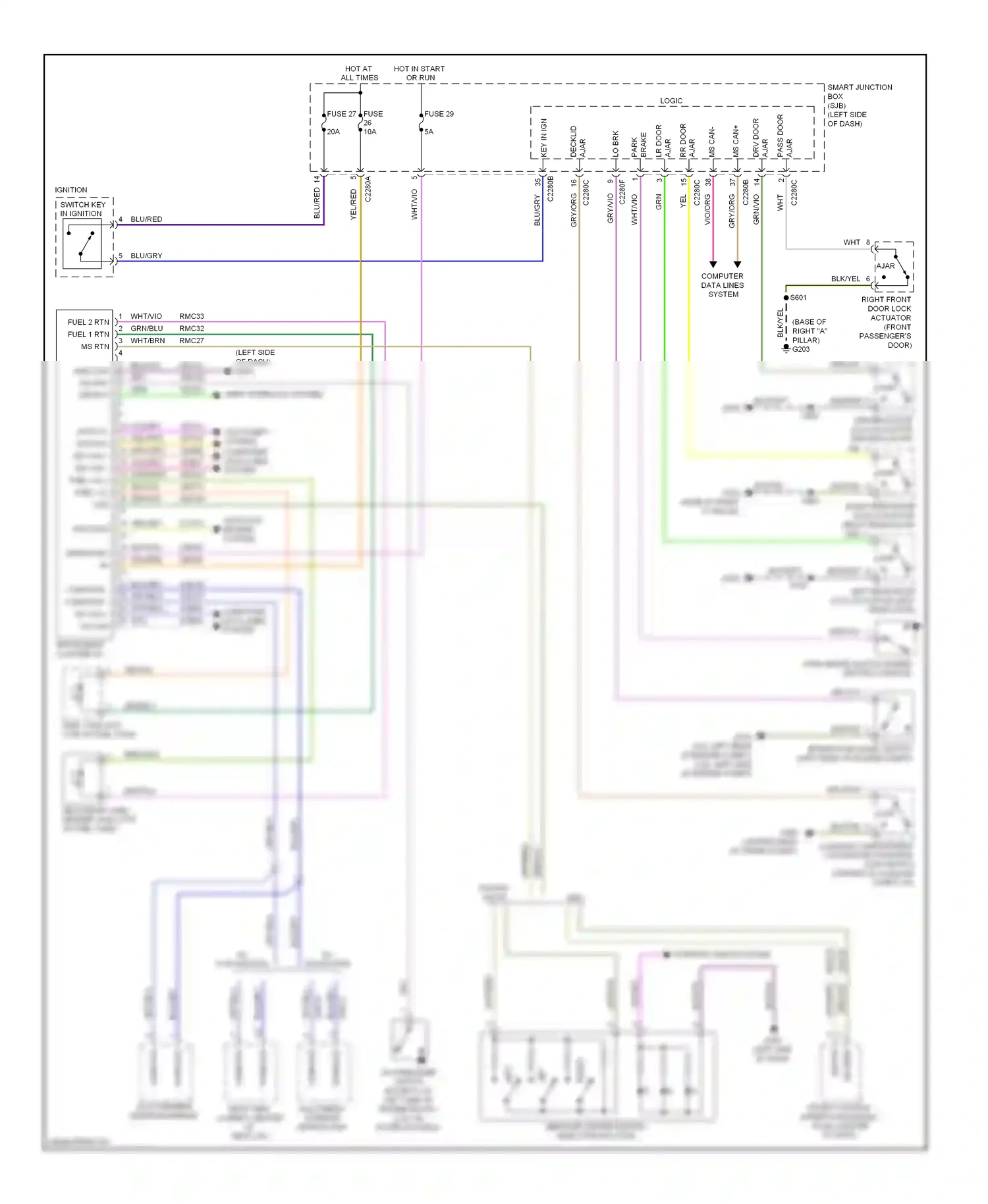 Lincoln MKZ I facelift (2009-2012) ms rtn wiring diagram  (1 of 1)