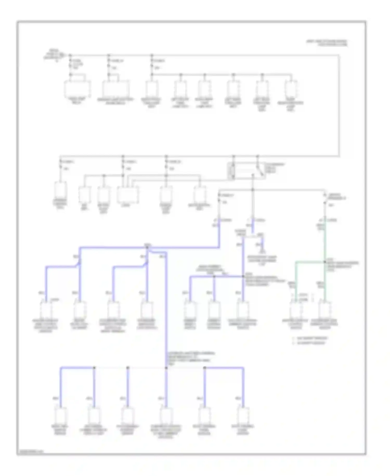 Wiring diagram multimedia rear view camera interior mirror display unit mirror for Lincoln MKZ I facelift (2009-2012) (1 of 1)