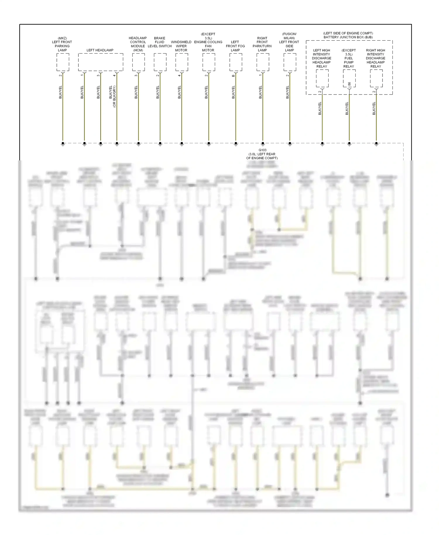 Lincoln MKZ I facelift (2009-2012) nca wiring diagram  (5 of 17)