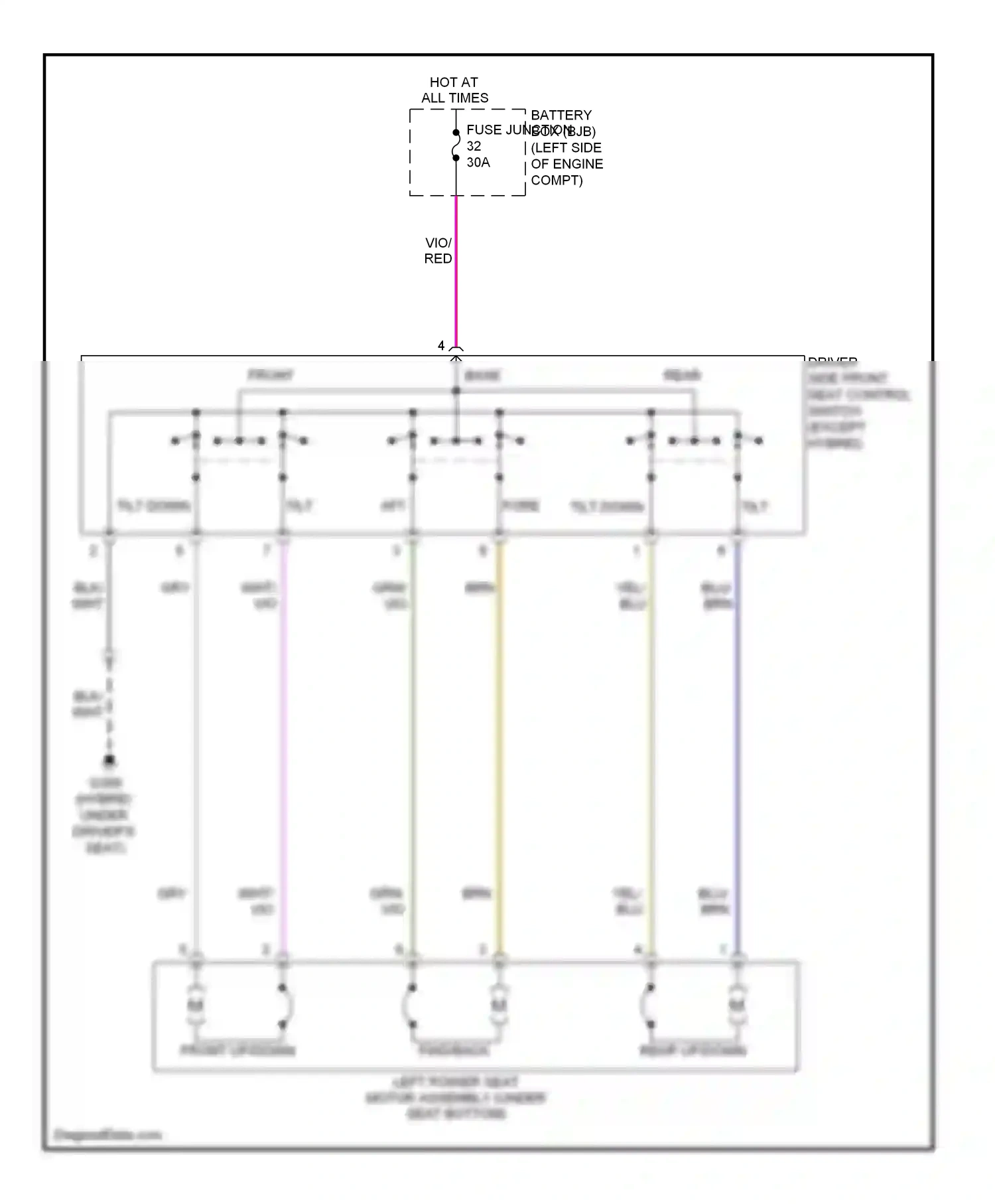 Lincoln MKZ I facelift (2009-2012) red wiring diagram  (16 of 30)