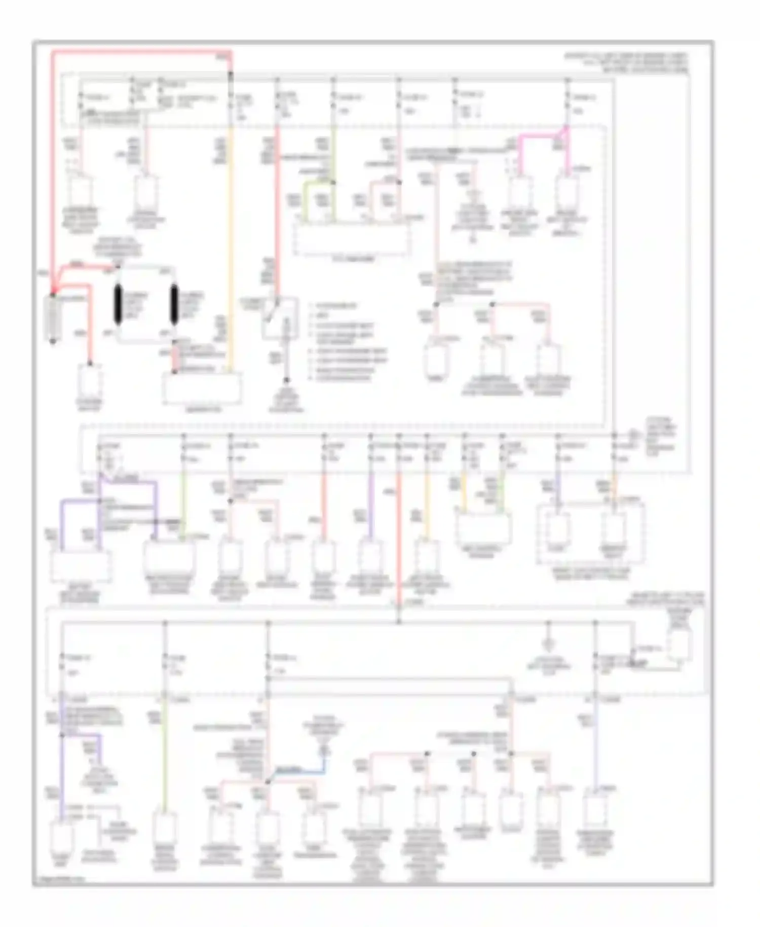 MKZ Lincoln I (2006-2009): Power distribution circuit (1 of 3)