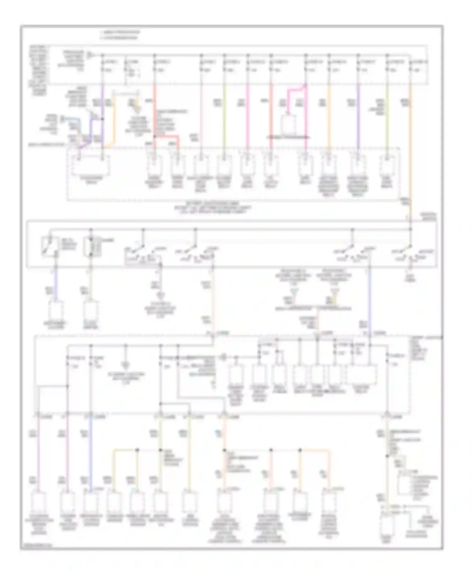 MKZ Lincoln I (2006-2009): Power distribution circuit (2 of 3)