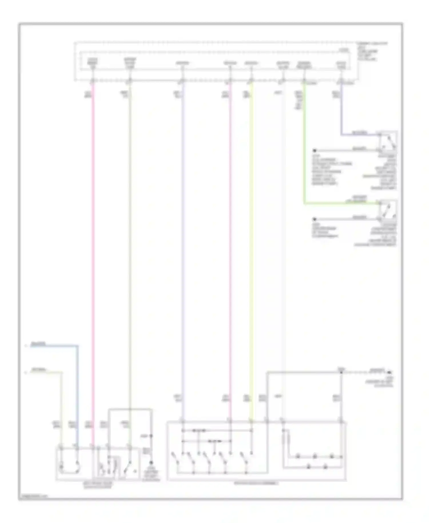 MKZ Lincoln I (2006-2009): Power door locks circuit, without memory (2 of 2)