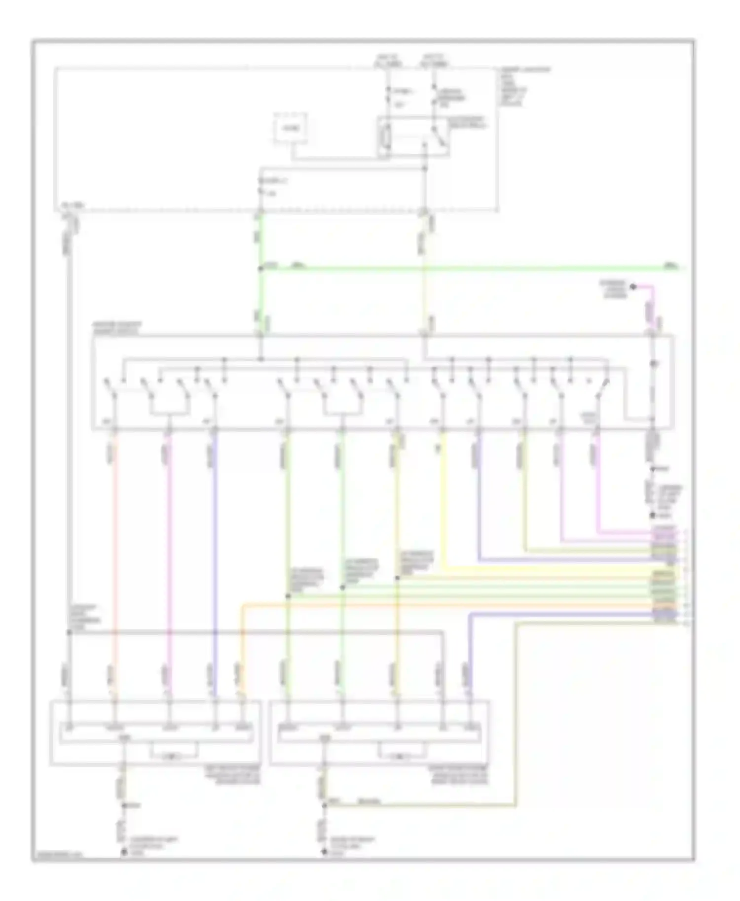 MKZ Lincoln I (2006-2009): Power windows circuit (1 of 2)