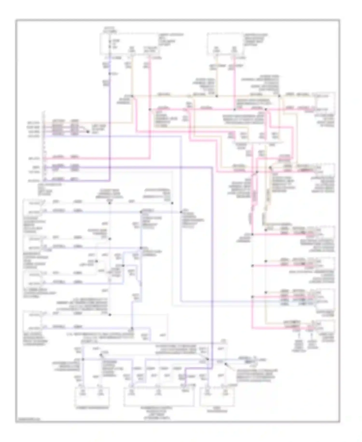 Wiring diagram 12 13 ms can + ms can - for Lincoln MKZ I (2006-2009) (2 of 2)