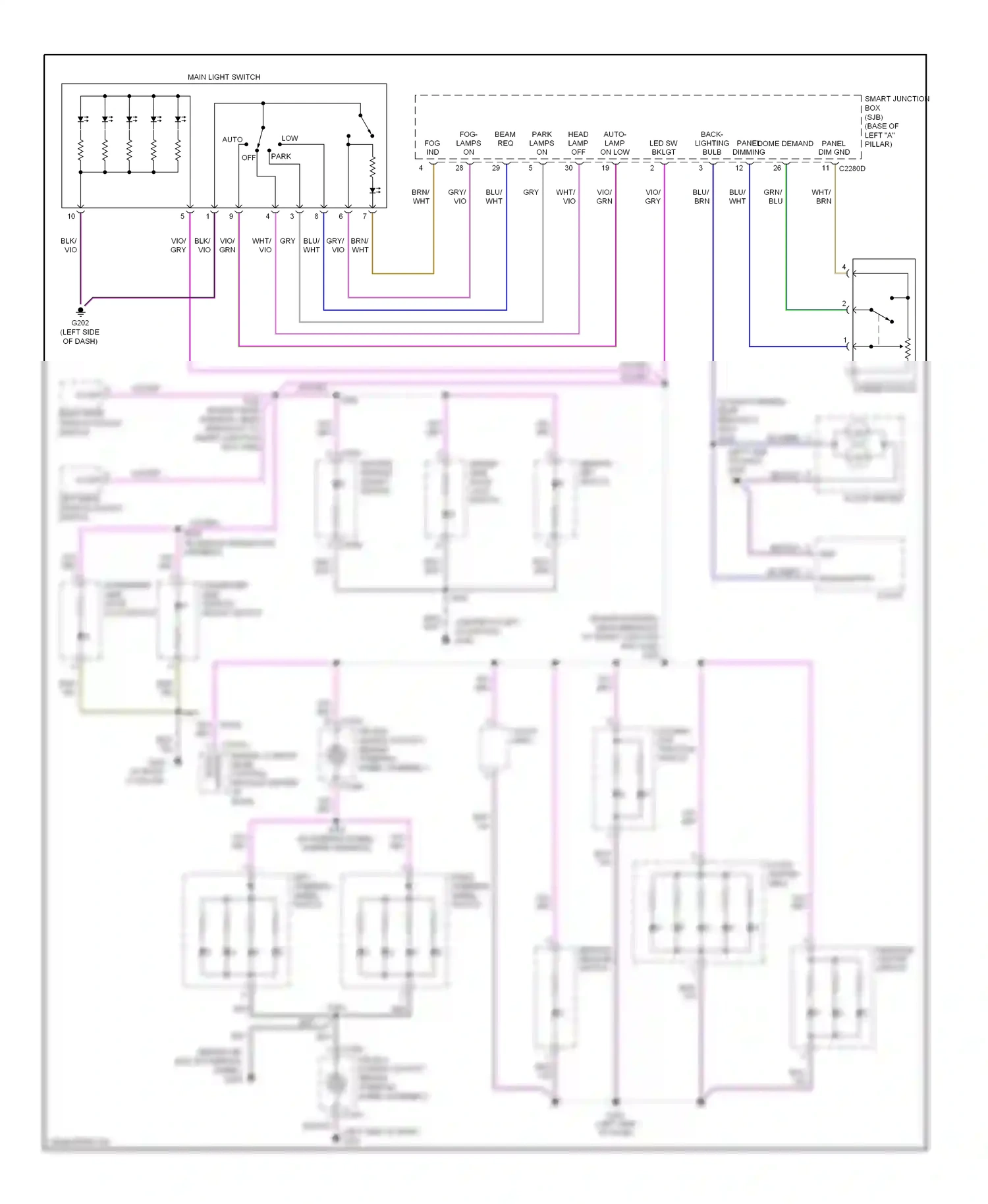 Lincoln MKZ I (2006-2009) blu wiring diagram  (24 of 47)