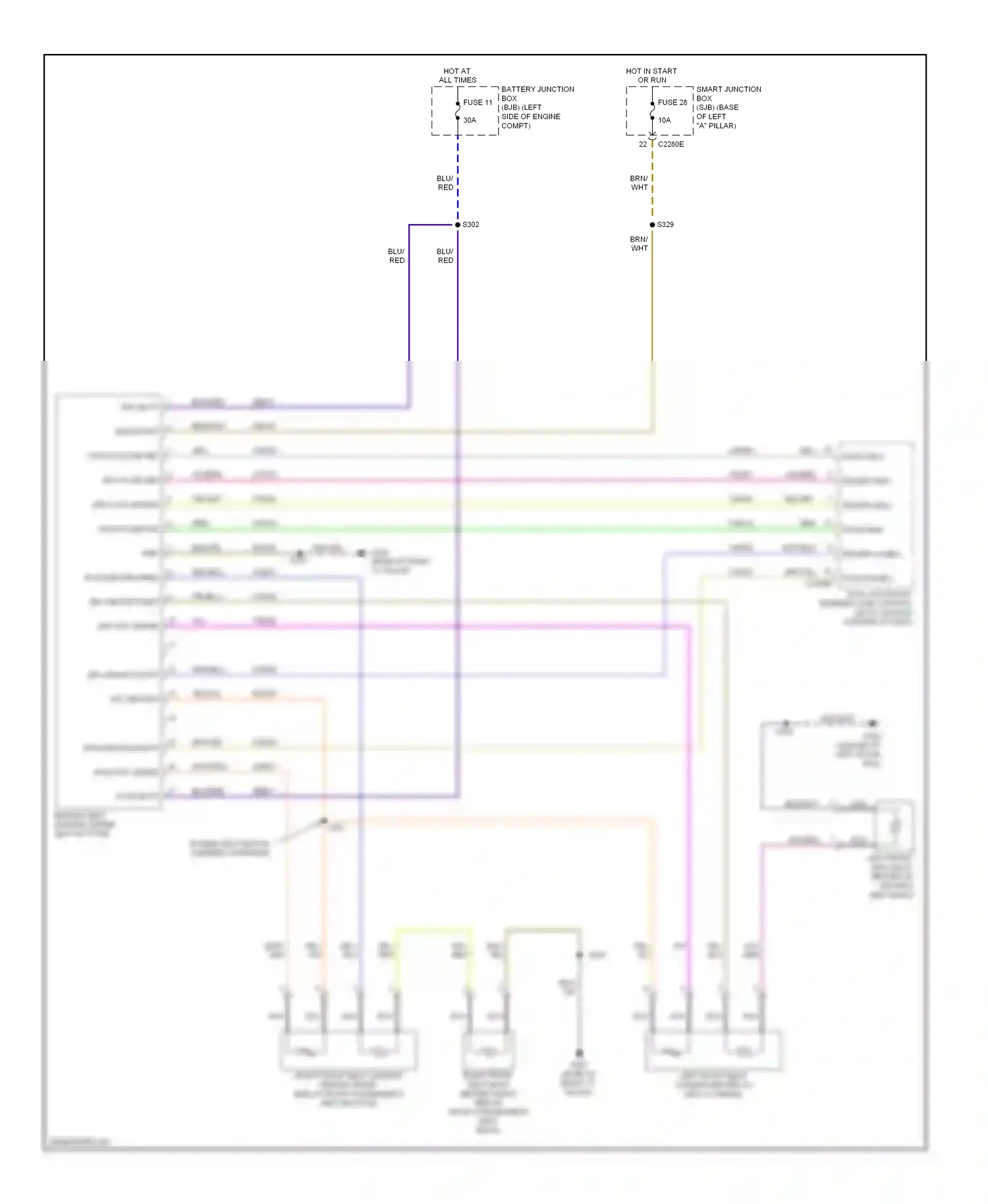 Lincoln MKZ I (2006-2009) dual automatic temperature control (datc) module wiring diagram  (2 of 2)