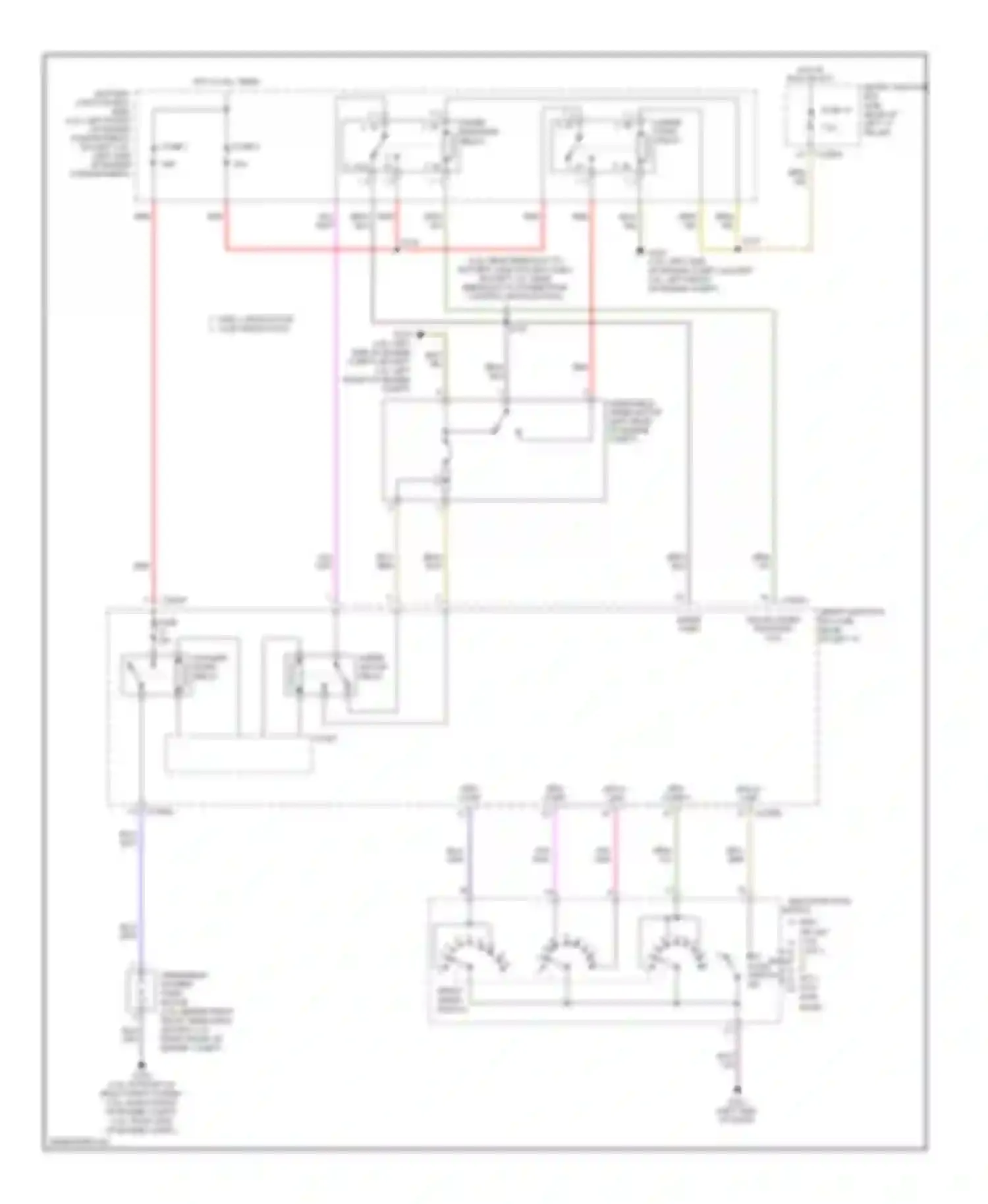 Wiring diagram fuse 1 for Lincoln MKZ I (2006-2009) (4 of 4)