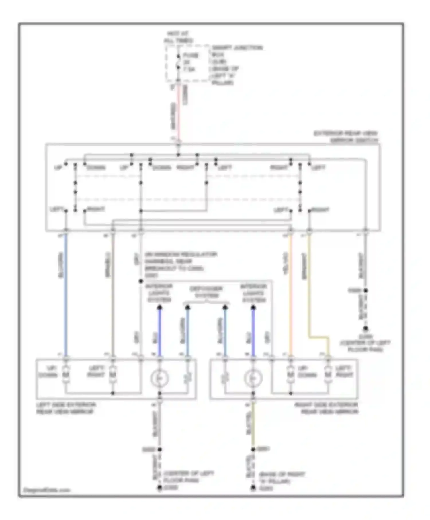Wiring diagram hot at all times for Lincoln MKZ I (2006-2009) (32 of 51)