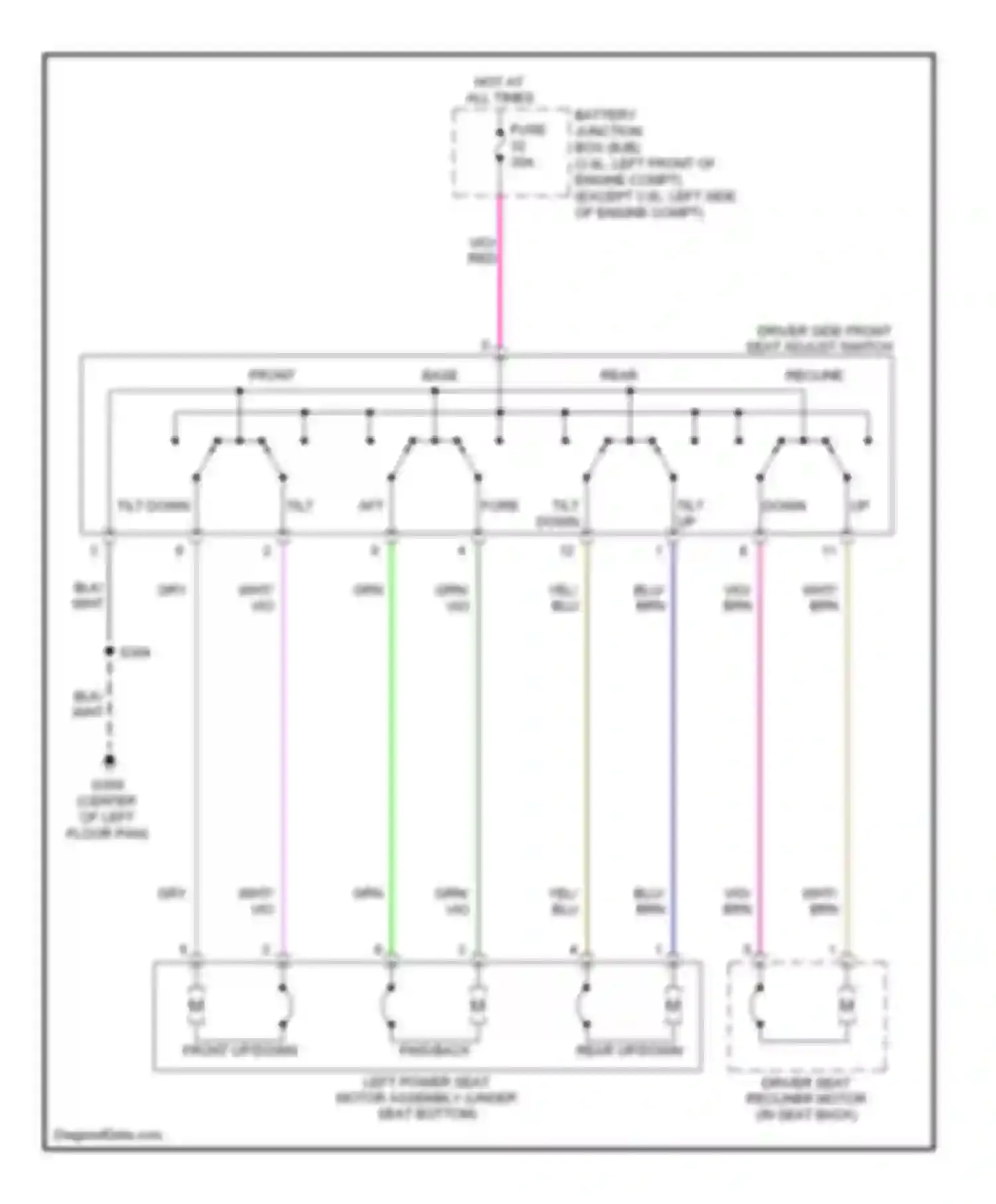 Wiring diagram hot at all times for Lincoln MKZ I (2006-2009) (36 of 51)