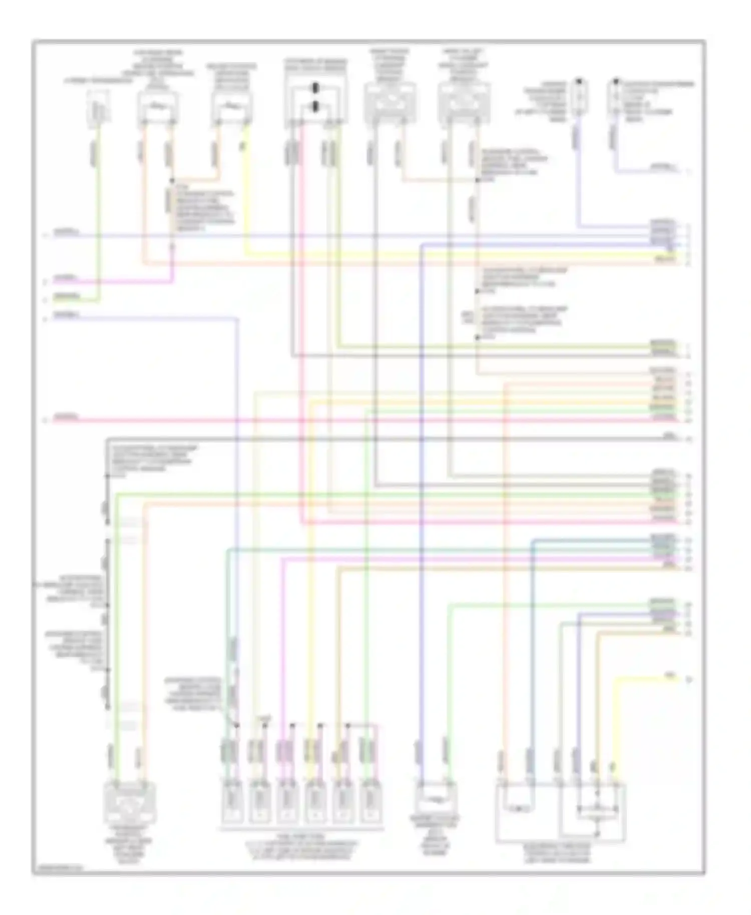 Wiring diagram (in engine control sensor, fuel charge harness, near breakout for Lincoln MKZ I (2006-2009) (1 of 1)