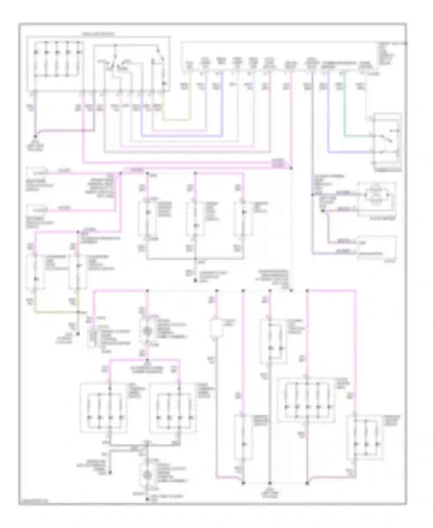 Wiring diagram (in main harness, near breakout to for Lincoln MKZ I (2006-2009) (2 of 2)