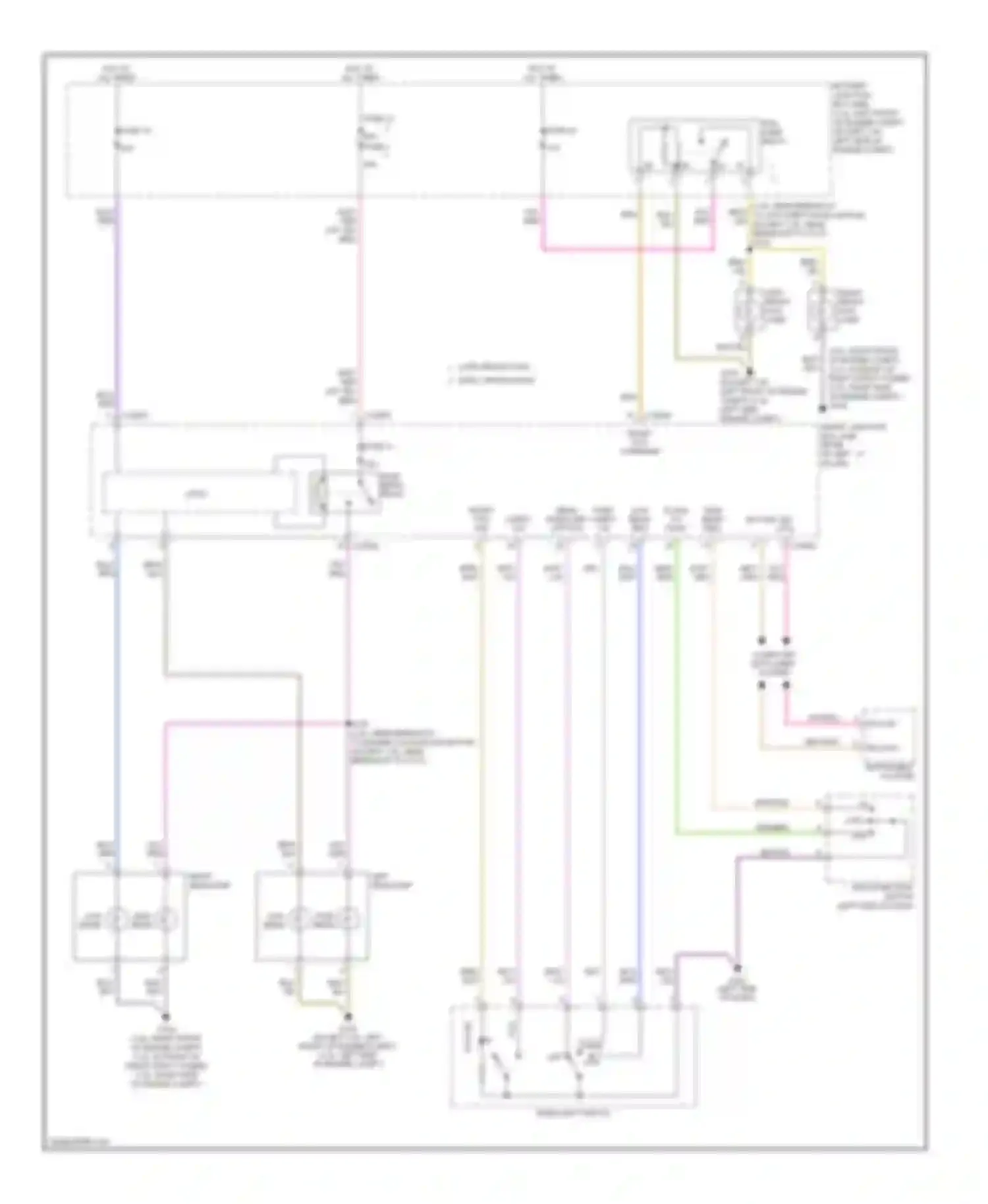 Wiring diagram left headlamp for Lincoln MKZ I (2006-2009) (5 of 5)