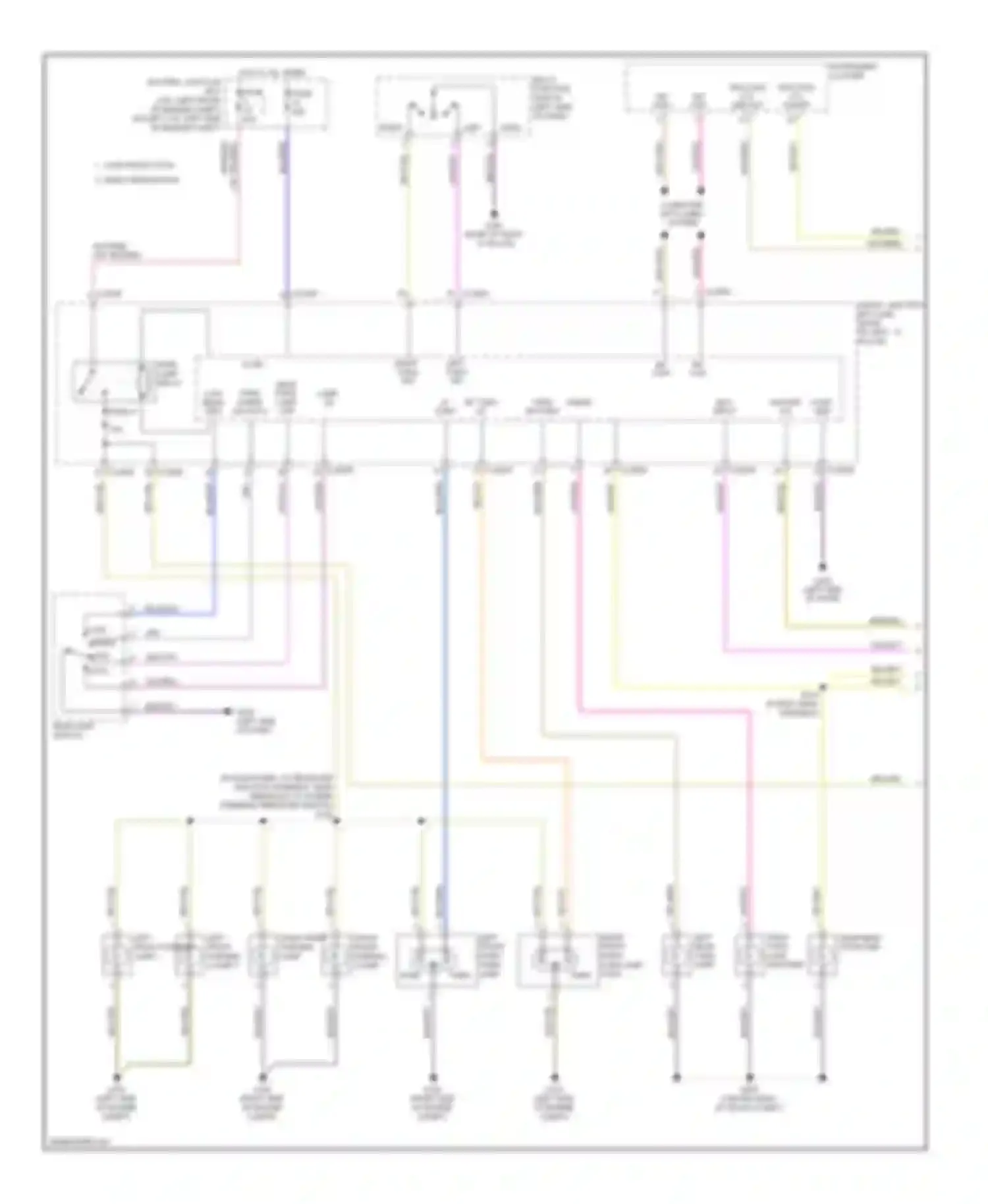 Wiring diagram left rear turn lamp for Lincoln MKZ I (2006-2009) (1 of 2)