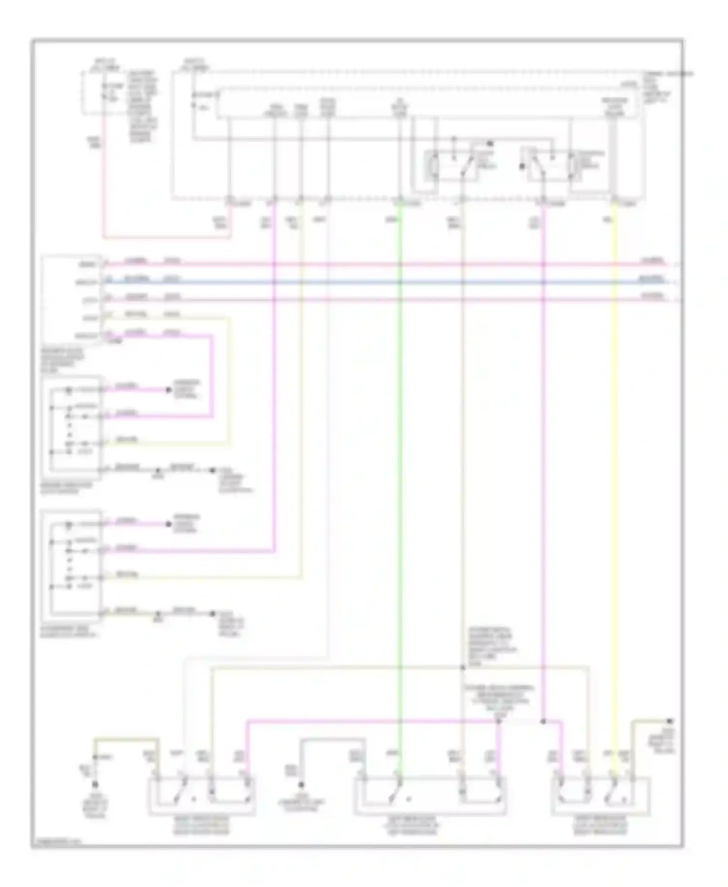 Wiring diagram lr door ajar for Lincoln MKZ I (2006-2009) (1 of 4)