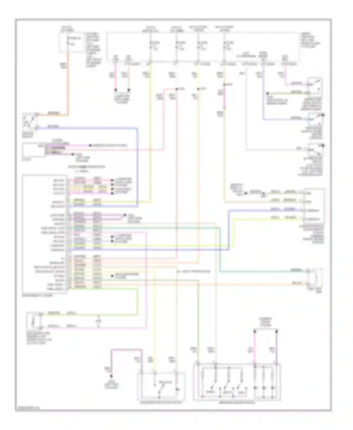 Wiring diagram red for Lincoln MKZ I (2006-2009) (18 of 39)