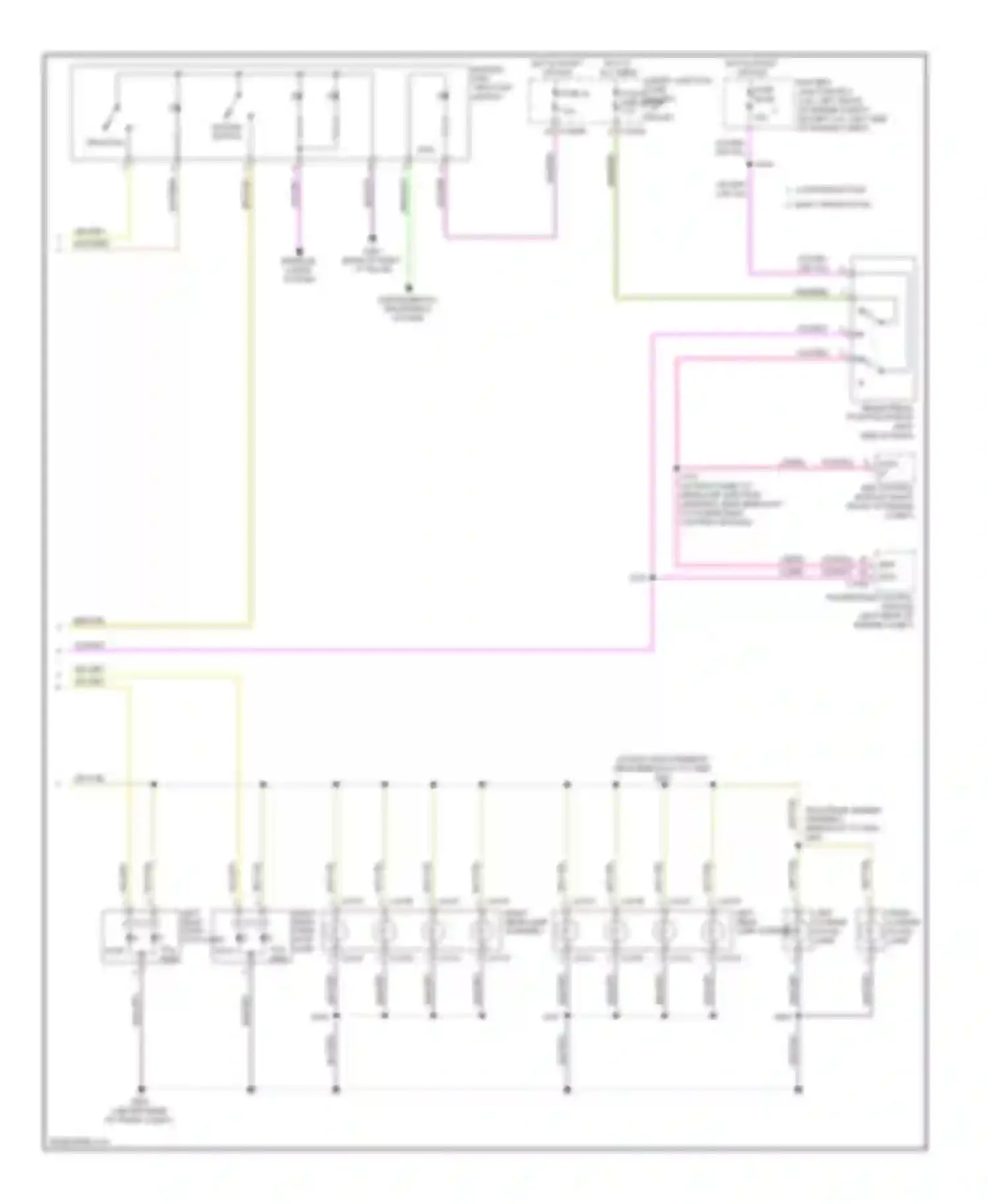 Wiring diagram right license plate lamp for Lincoln MKZ I (2006-2009) (1 of 2)