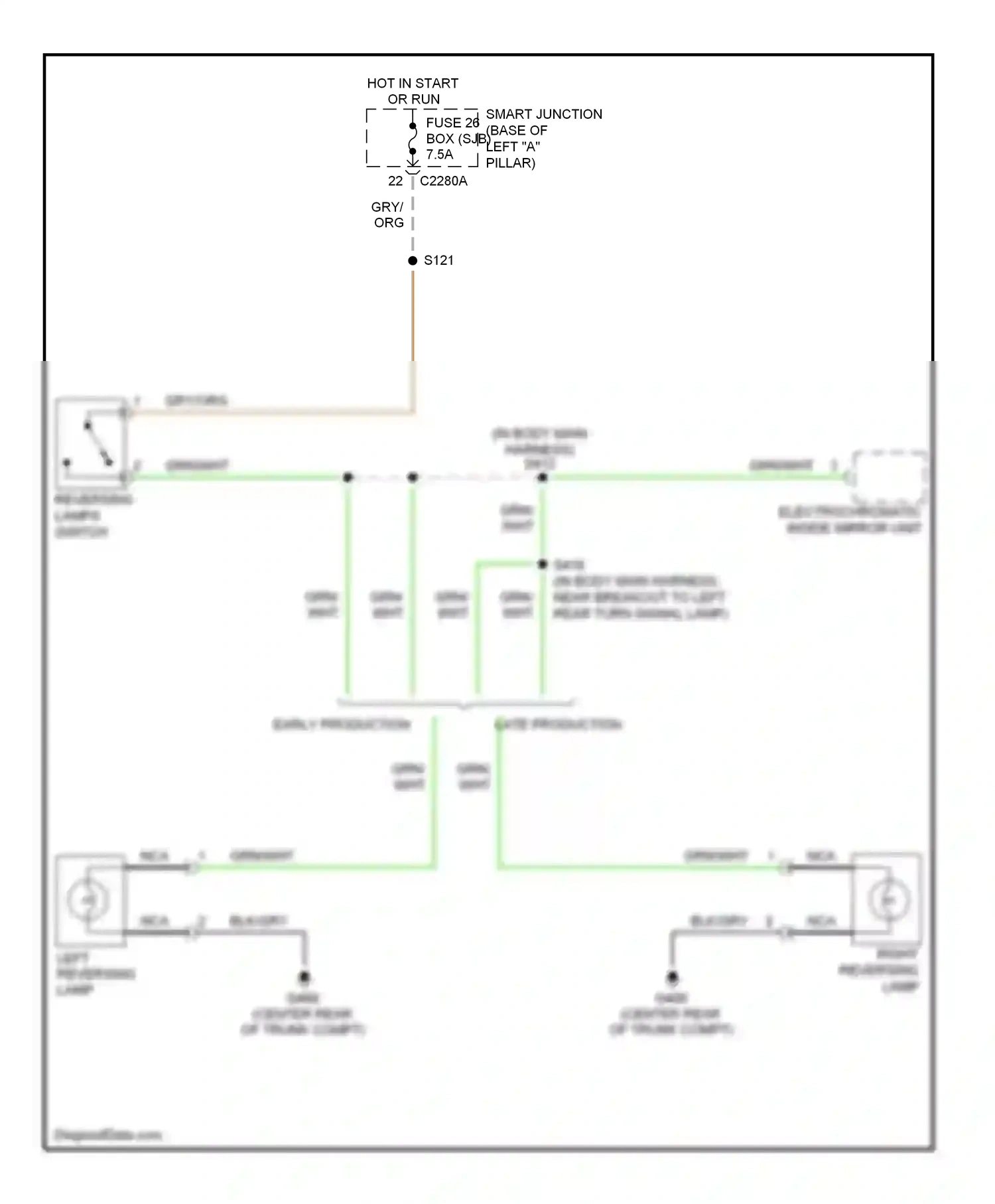 Lincoln MKZ I (2006-2009) smart junction wiring diagram  (2 of 7)