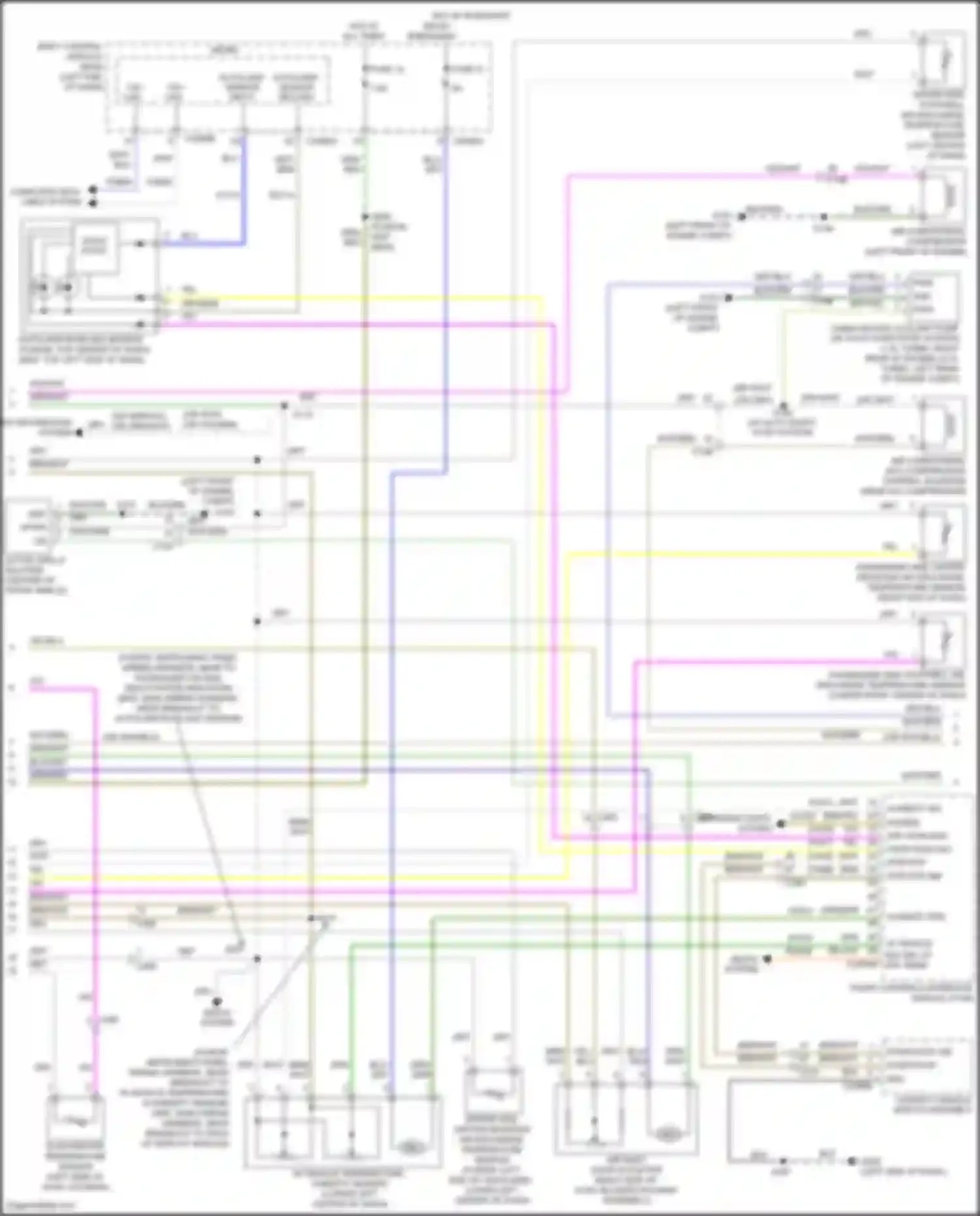 Car Wiring Diagrams for MKZ Lincoln II facelift (2016-2020): Automatic a/c circuit, except hybrid (2 of 3)