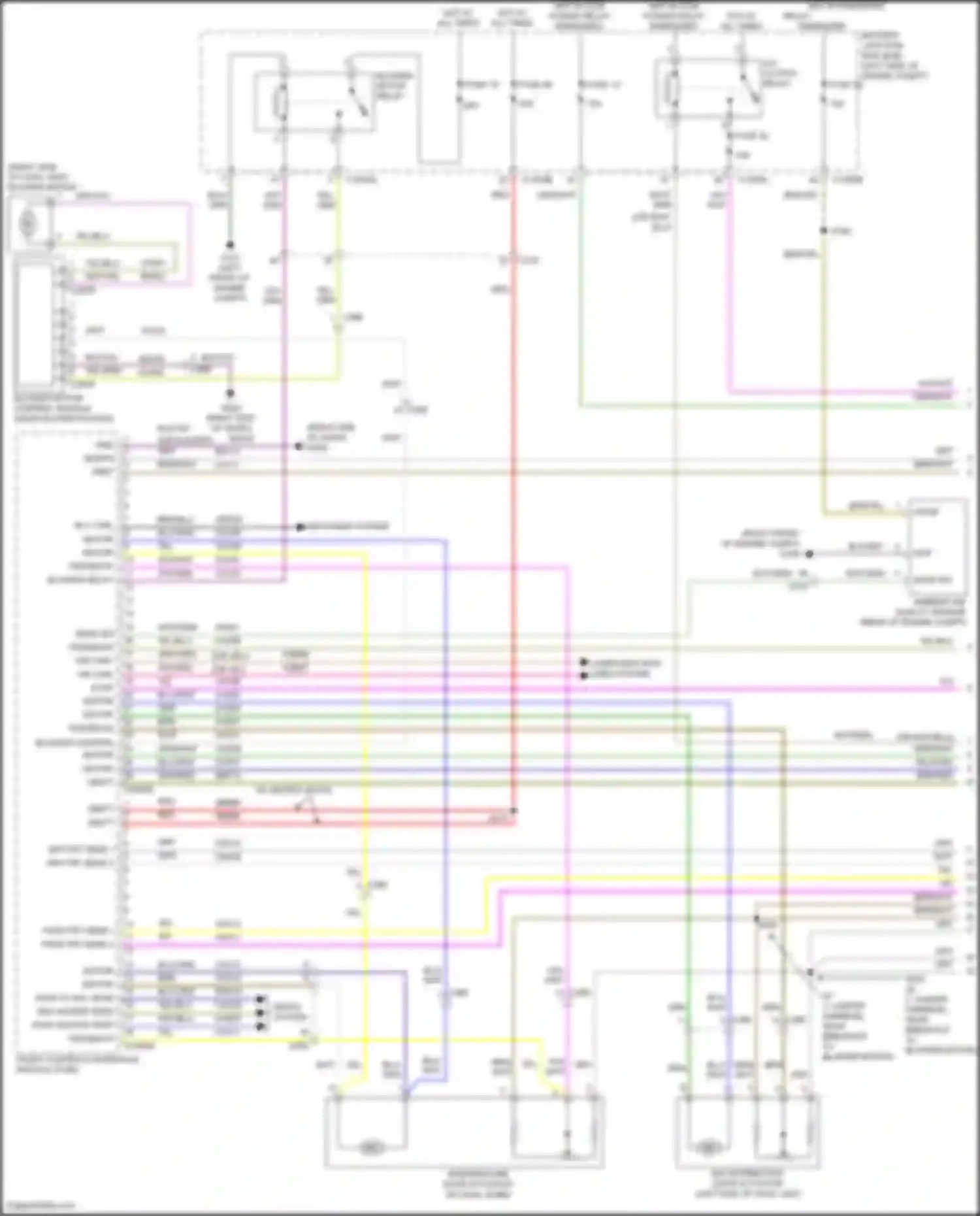 Wiring diagram blower control for Lincoln MKZ II facelift (2016-2020) (1 of 2)