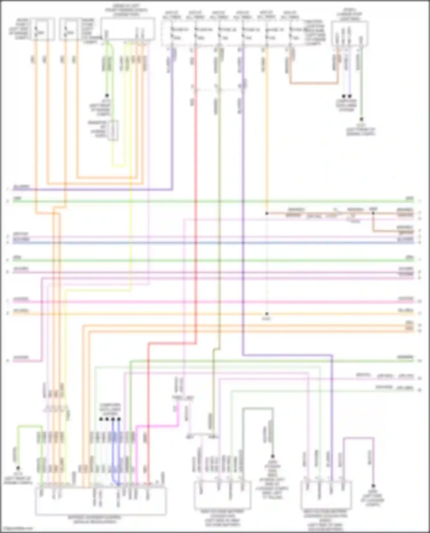 Wiring diagram charge port light ring for Lincoln MKZ II facelift (2016-2020) (4 of 4)