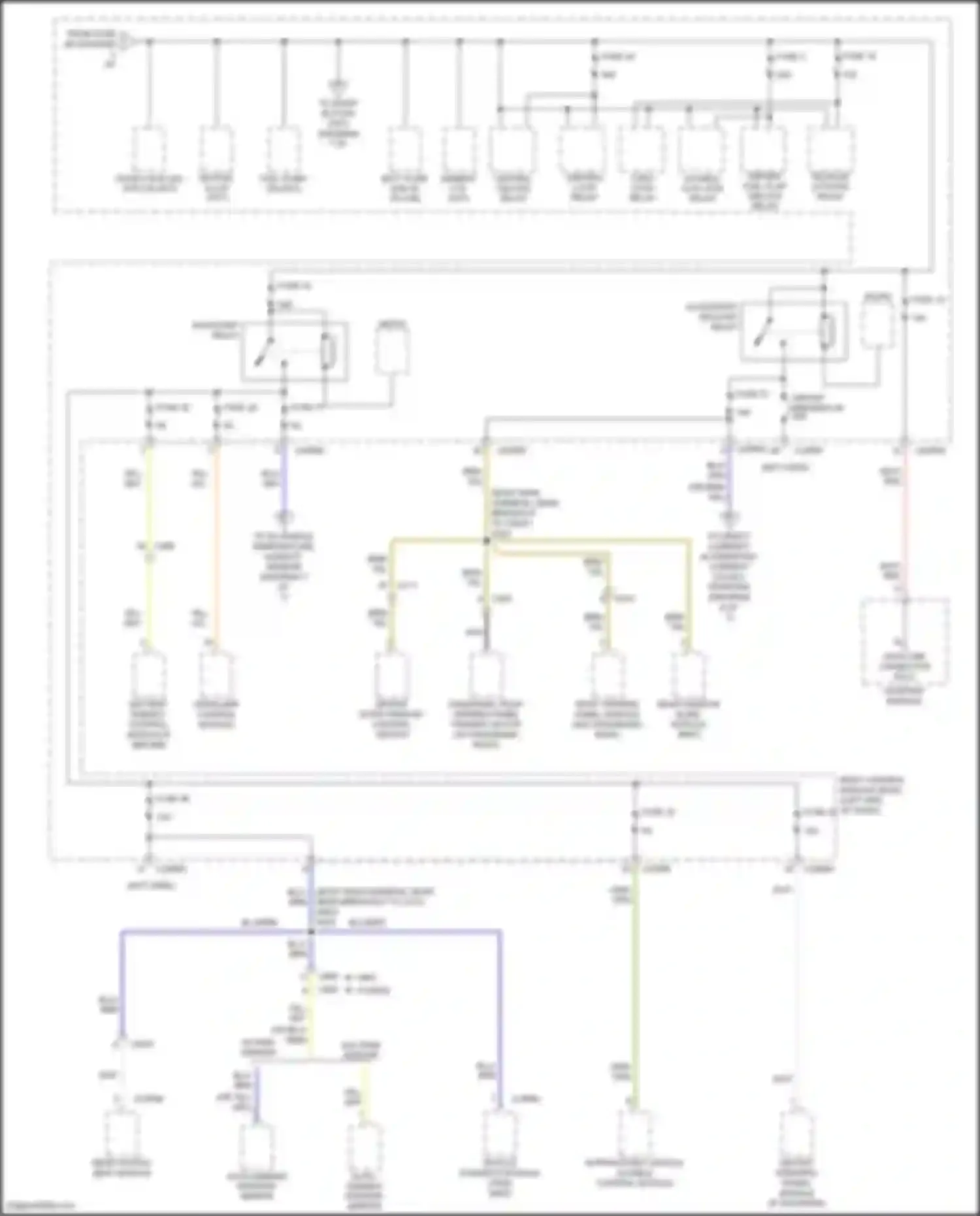 Wiring diagram child lock relay for Lincoln MKZ II facelift (2016-2020) (4 of 4)