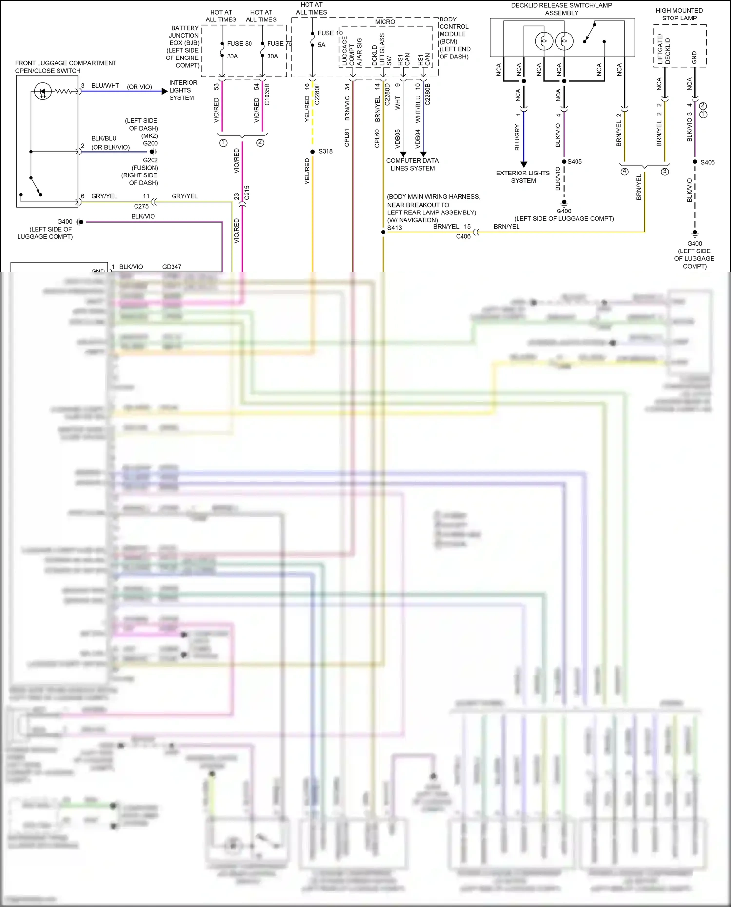 Lincoln MKZ II facelift (2016-2020) compt) wiring diagram  (1 of 1)