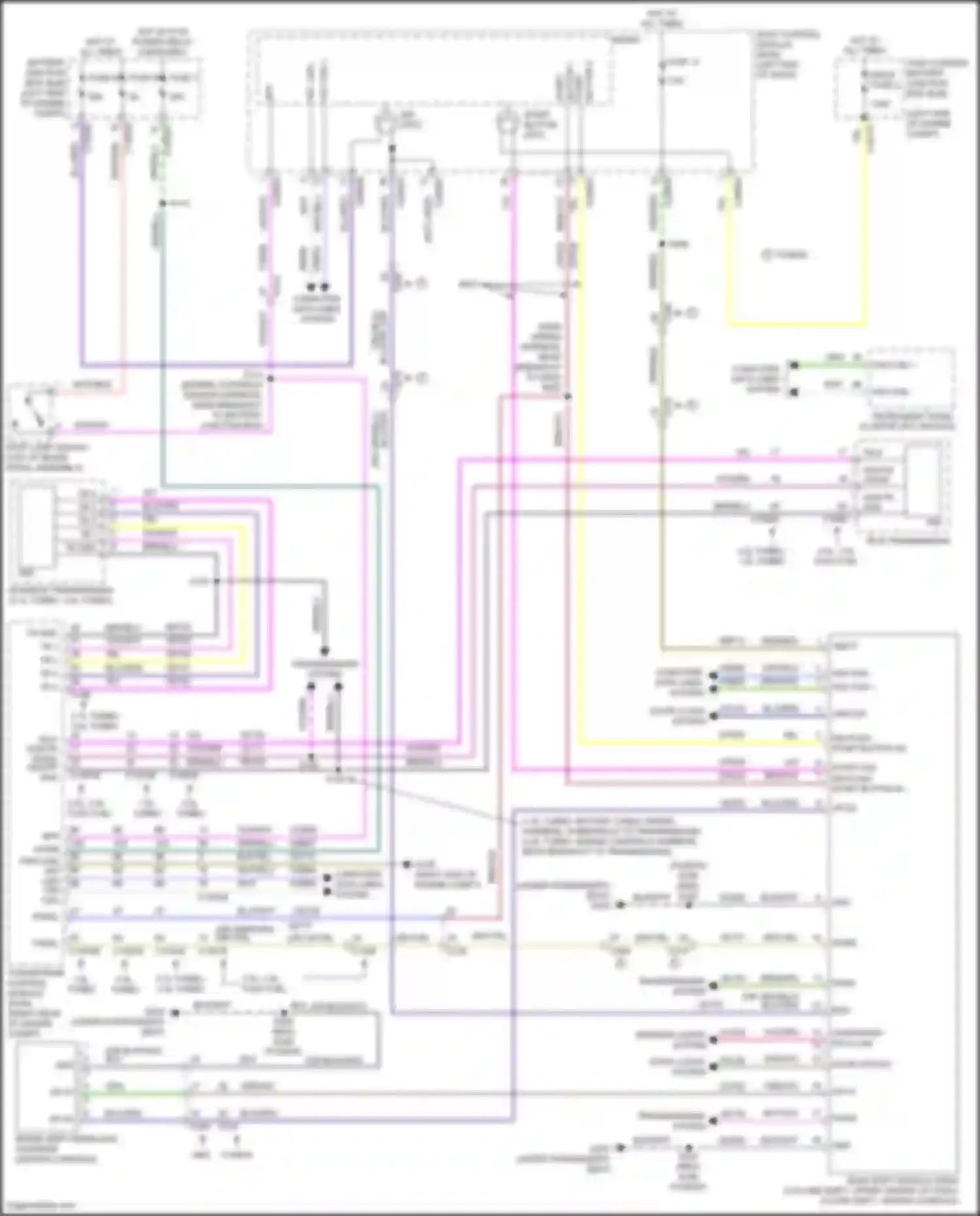 Wiring diagram door status for Lincoln MKZ II facelift (2016-2020) (3 of 4)