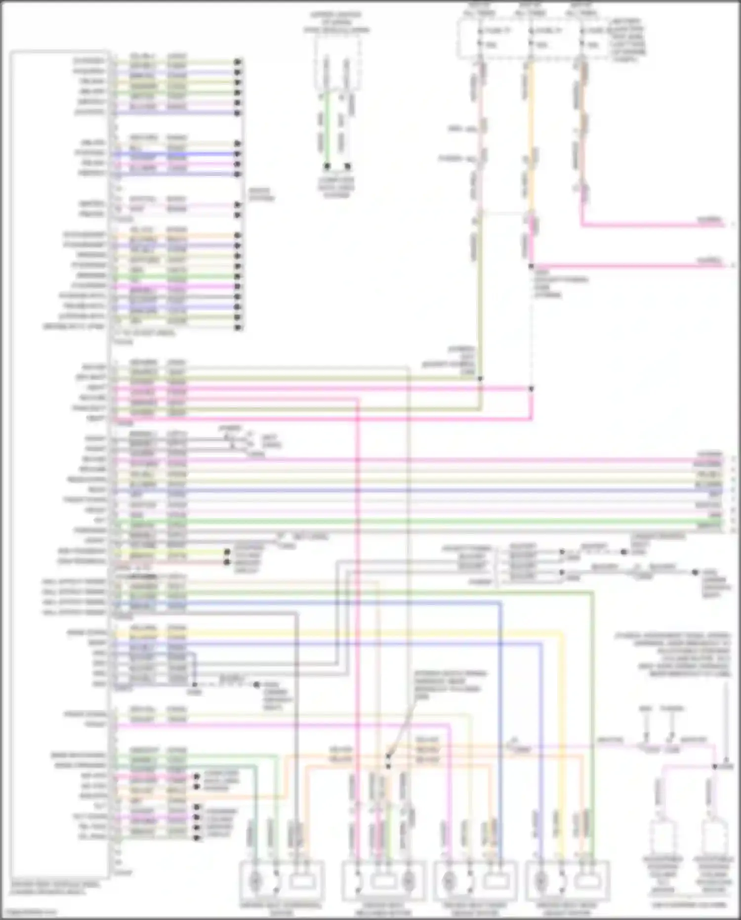 Wiring diagram except hybrid for Lincoln MKZ II facelift (2016-2020) (17 of 23)