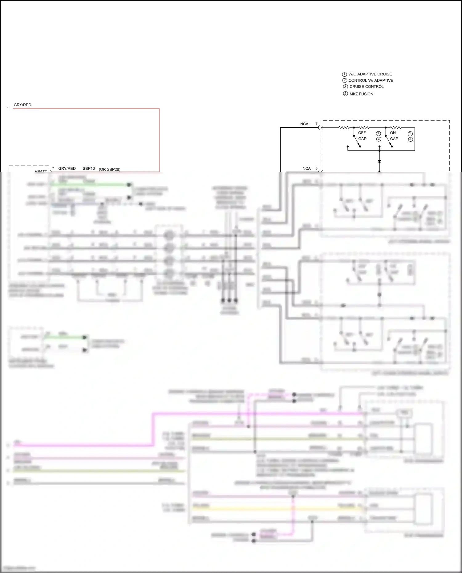 Lincoln MKZ II facelift (2016-2020) gap dn wiring diagram  (1 of 2)