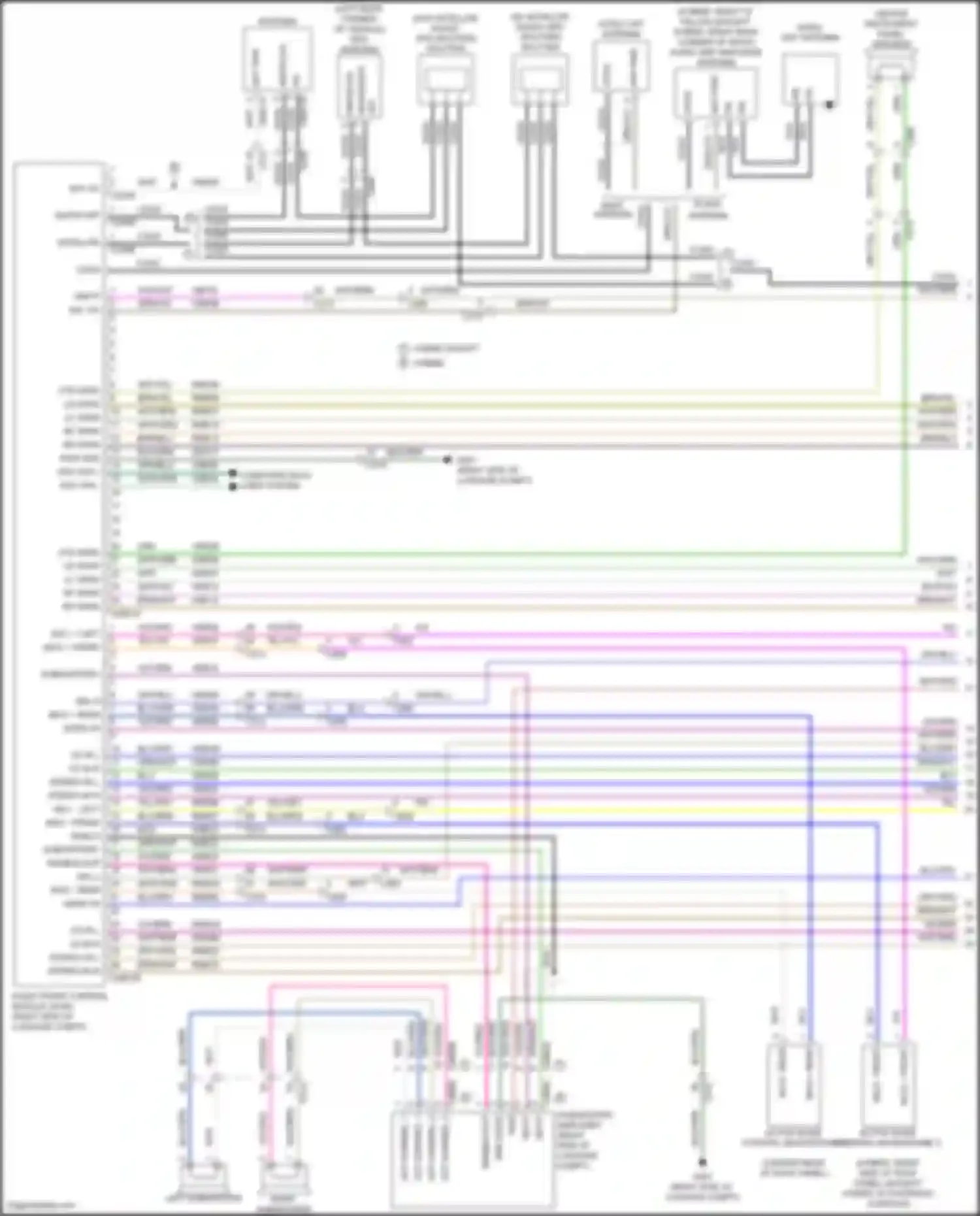 Wiring diagram gnd audio for Lincoln MKZ II facelift (2016-2020) (1 of 2)