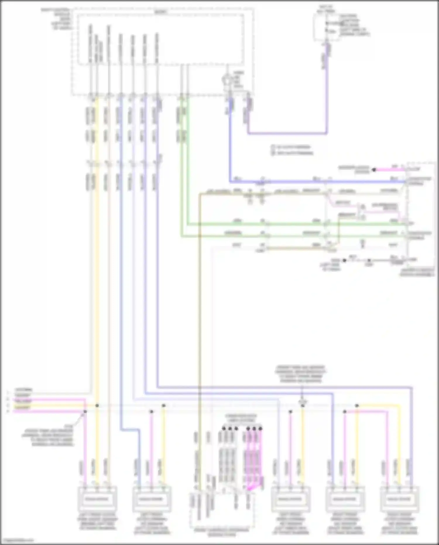 Wiring diagram gnd front for Lincoln MKZ II facelift (2016-2020) (1 of 1)