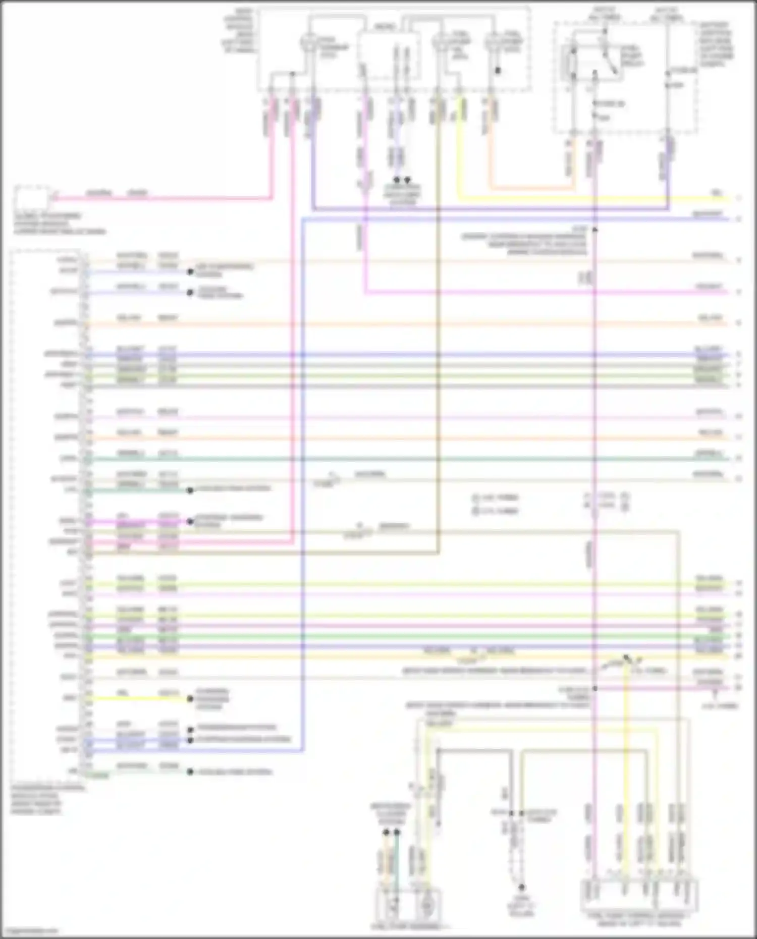 Wiring diagram instrument cluster system for Lincoln MKZ II facelift (2016-2020) (1 of 3)